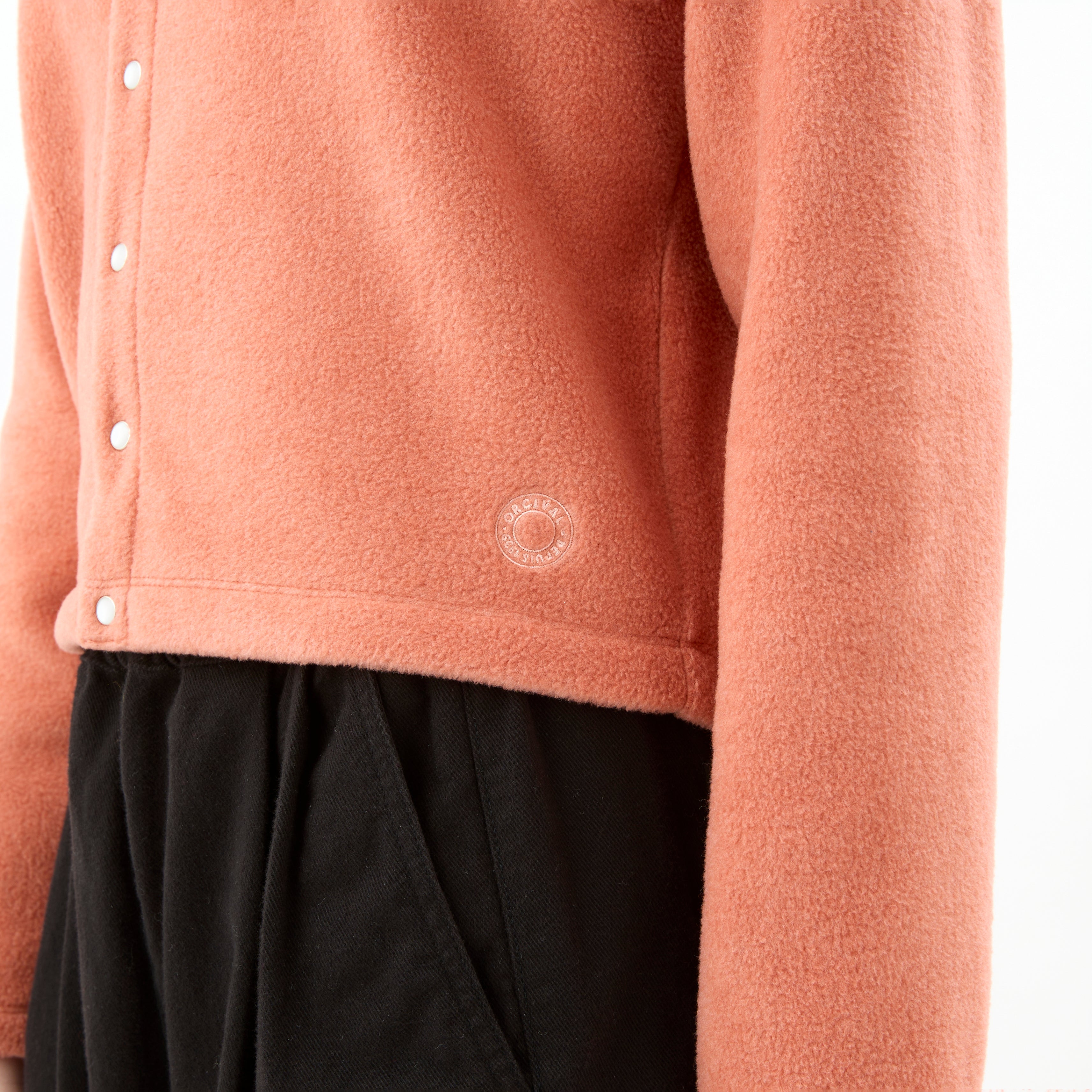 Women's Fleece Crew Neck Cardigan