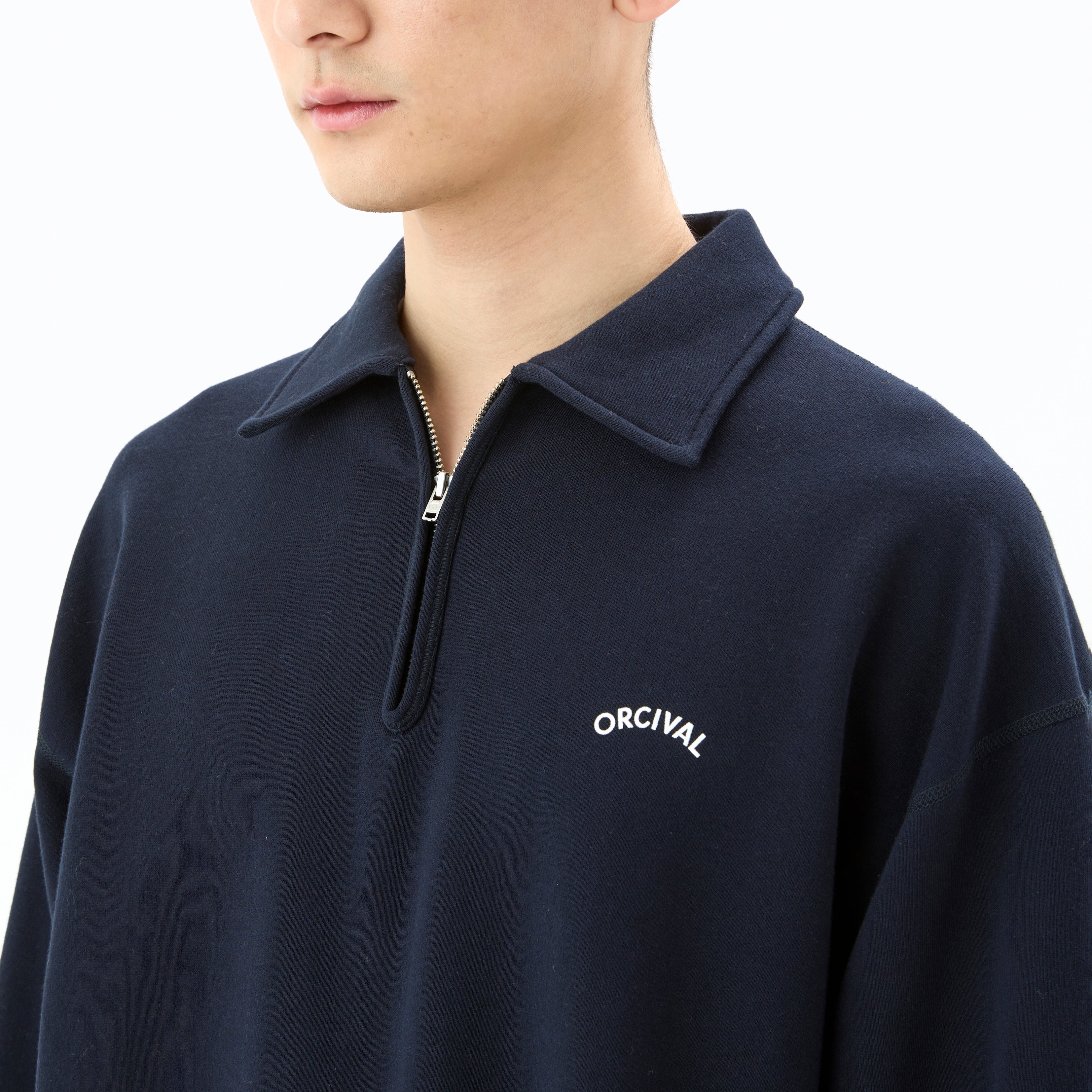 Men's Light French Terry Half Zip Sweat