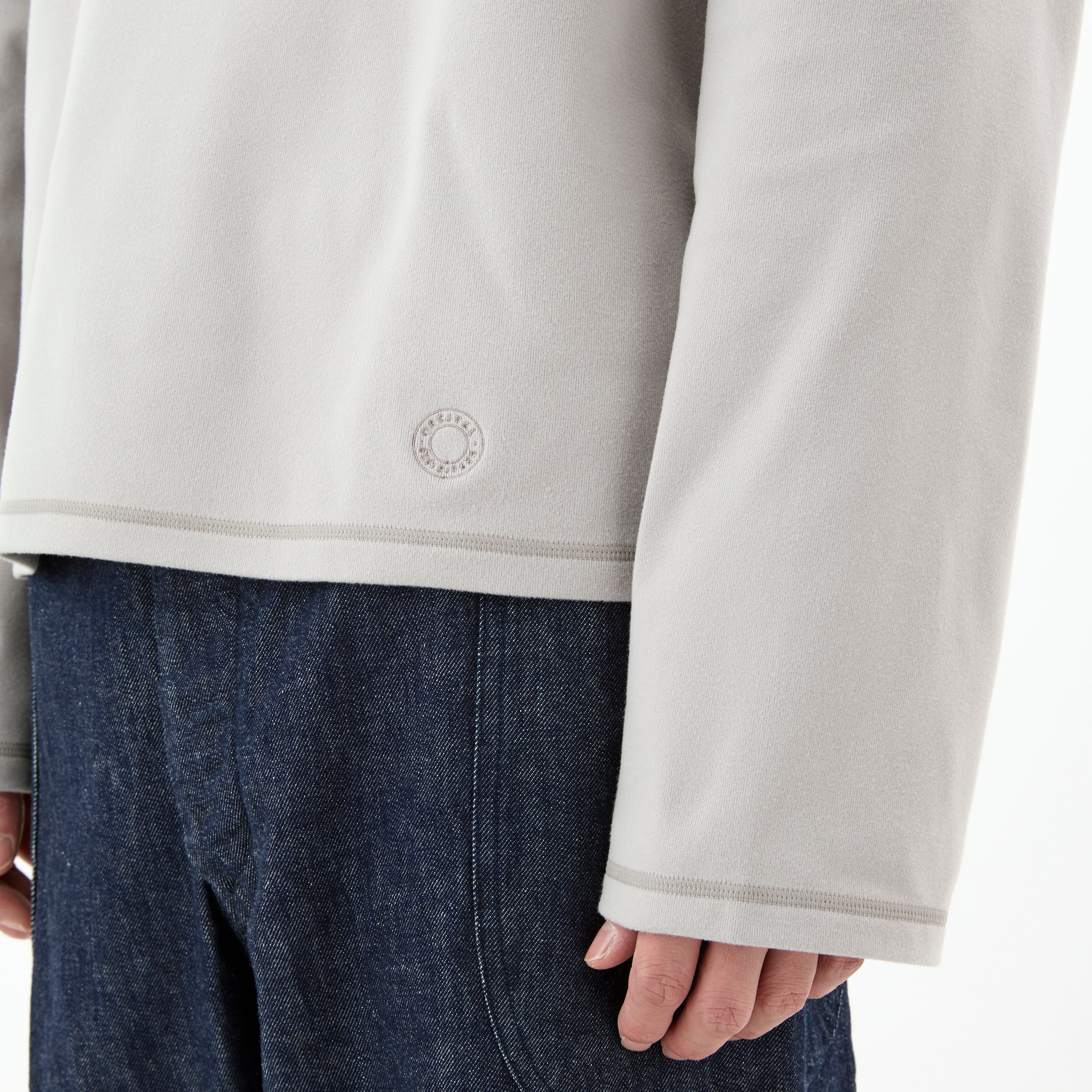 Men's Polyester Brushed Stretch Rib High Neck Knit