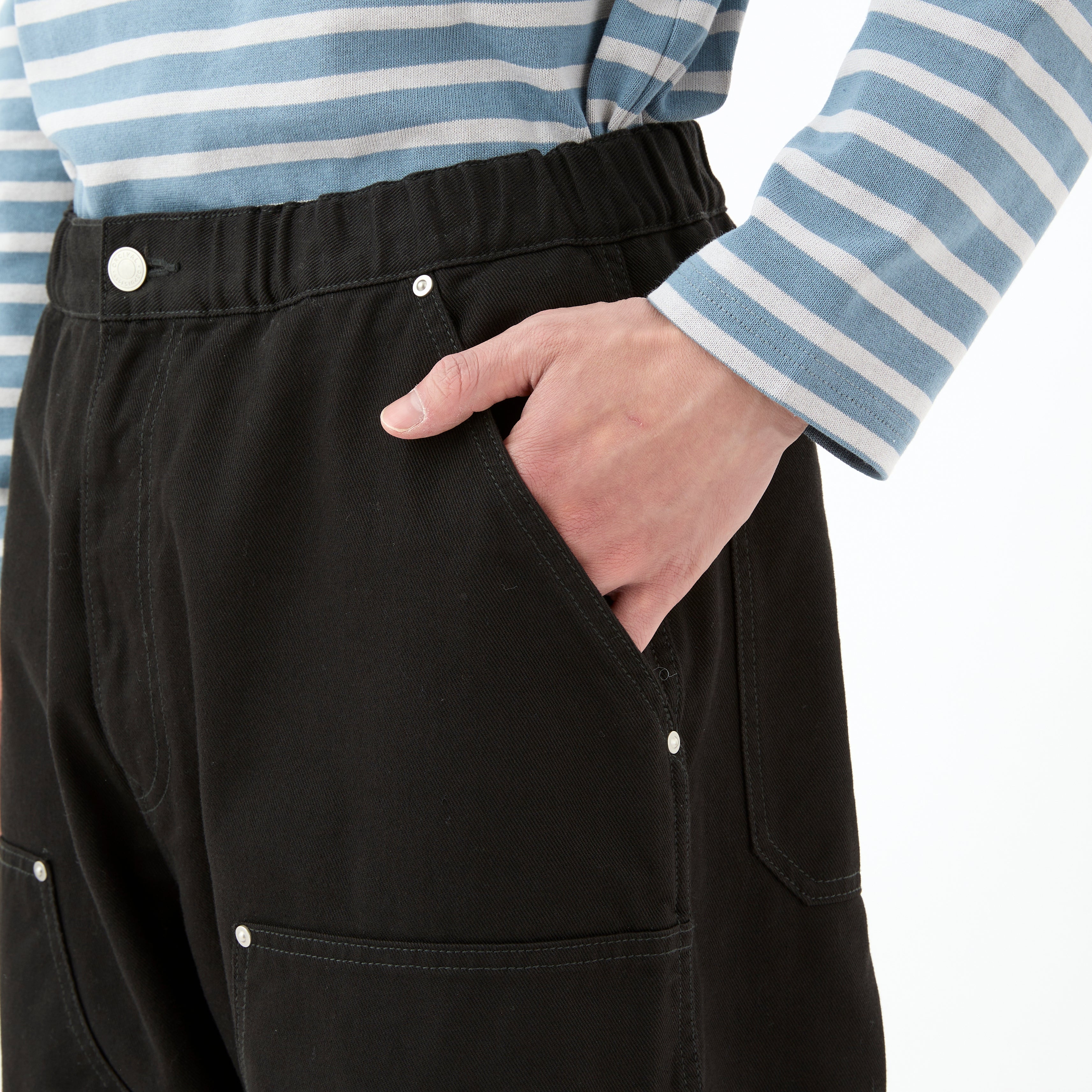 Men's Cotton Twill Double Knee Easy Pants