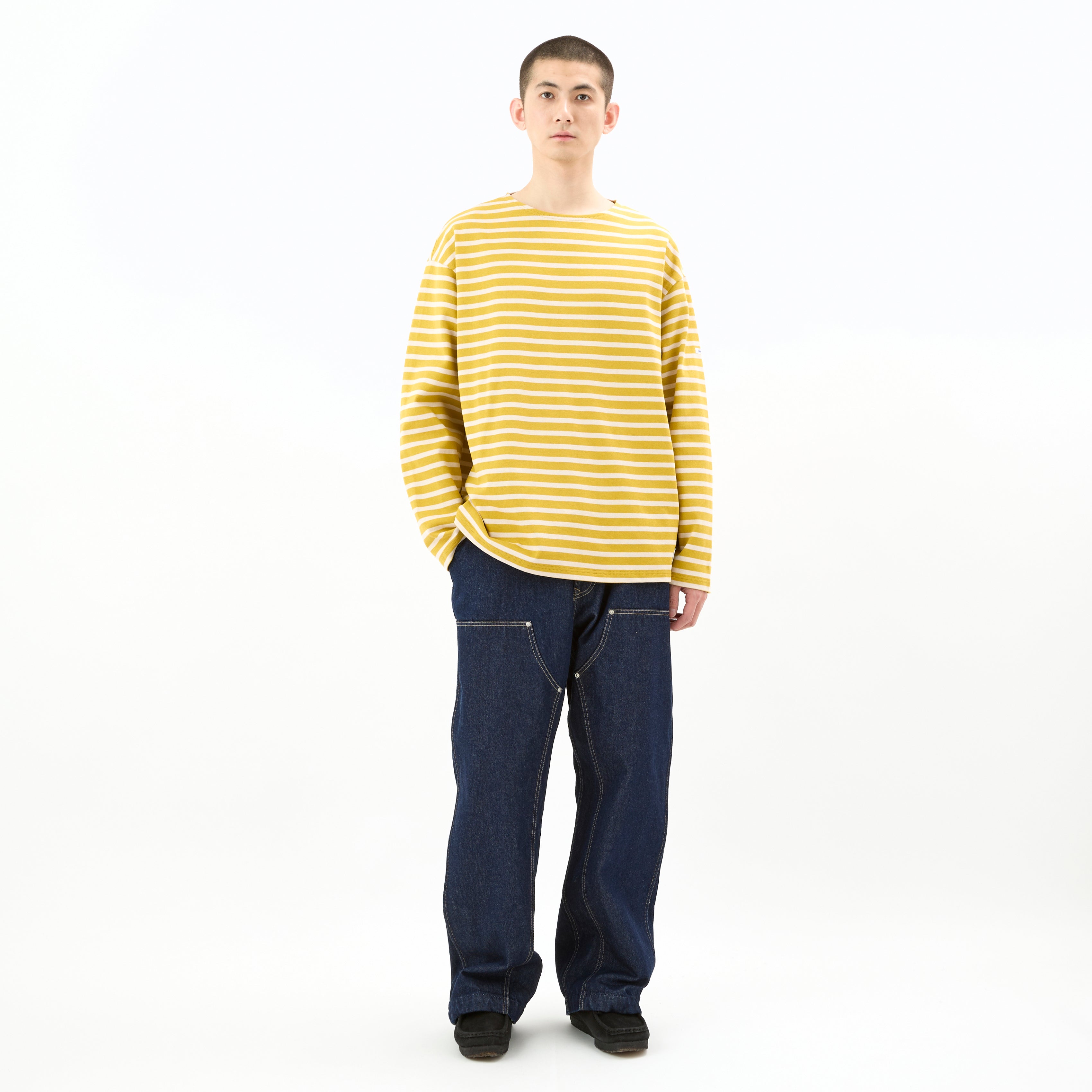 Men's Cotton Lourd Wide Basque Shirt