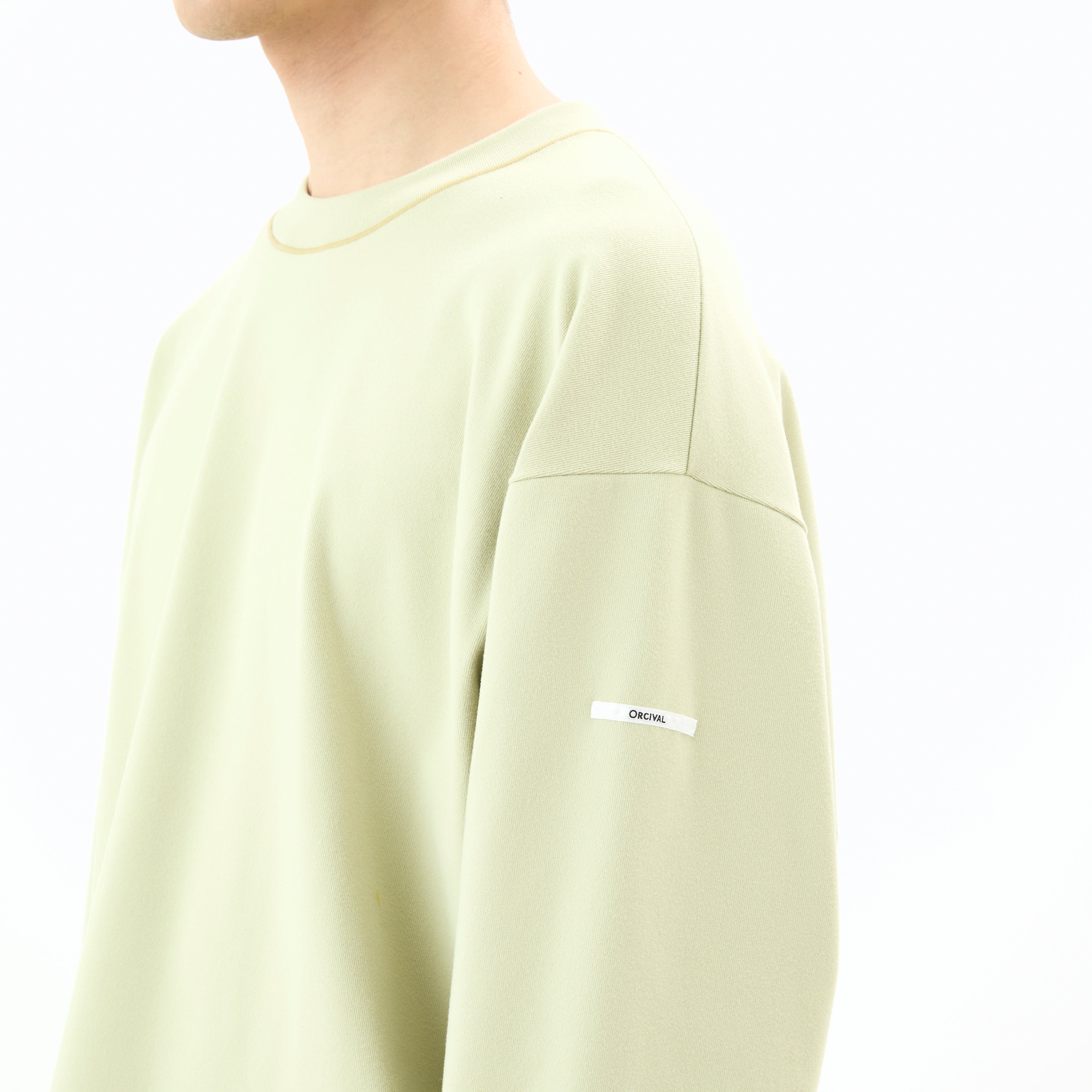 Men's Polyester Brushed Stretch Rib Crew Neck Knit