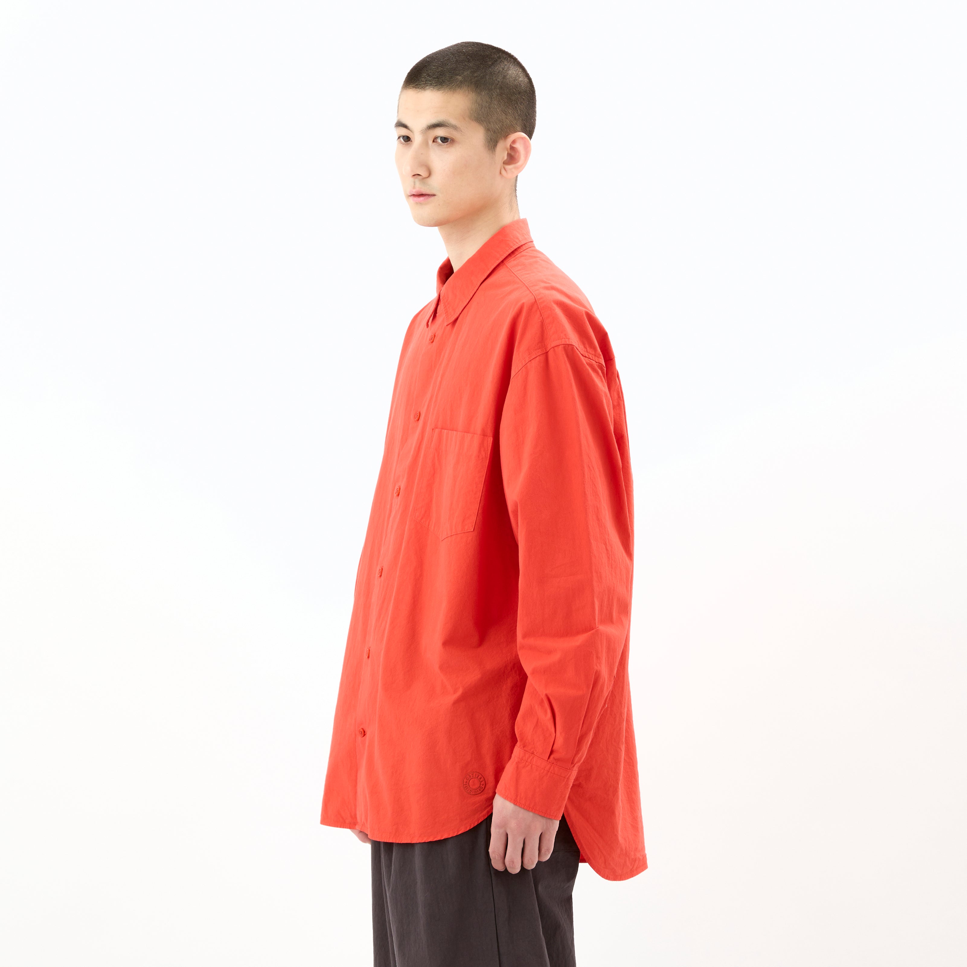 Garment Dye Poplin Regular Collar Shirt