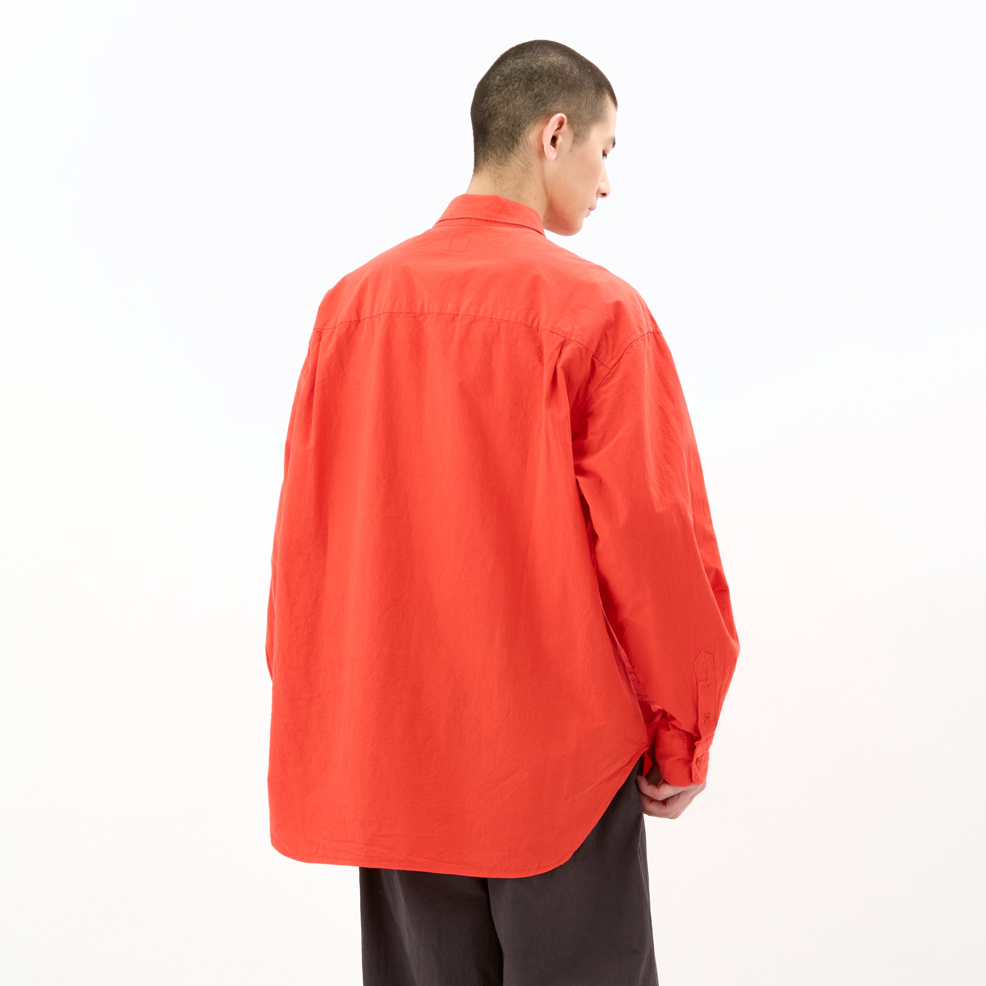 Garment Dye Poplin Regular Collar Shirt
