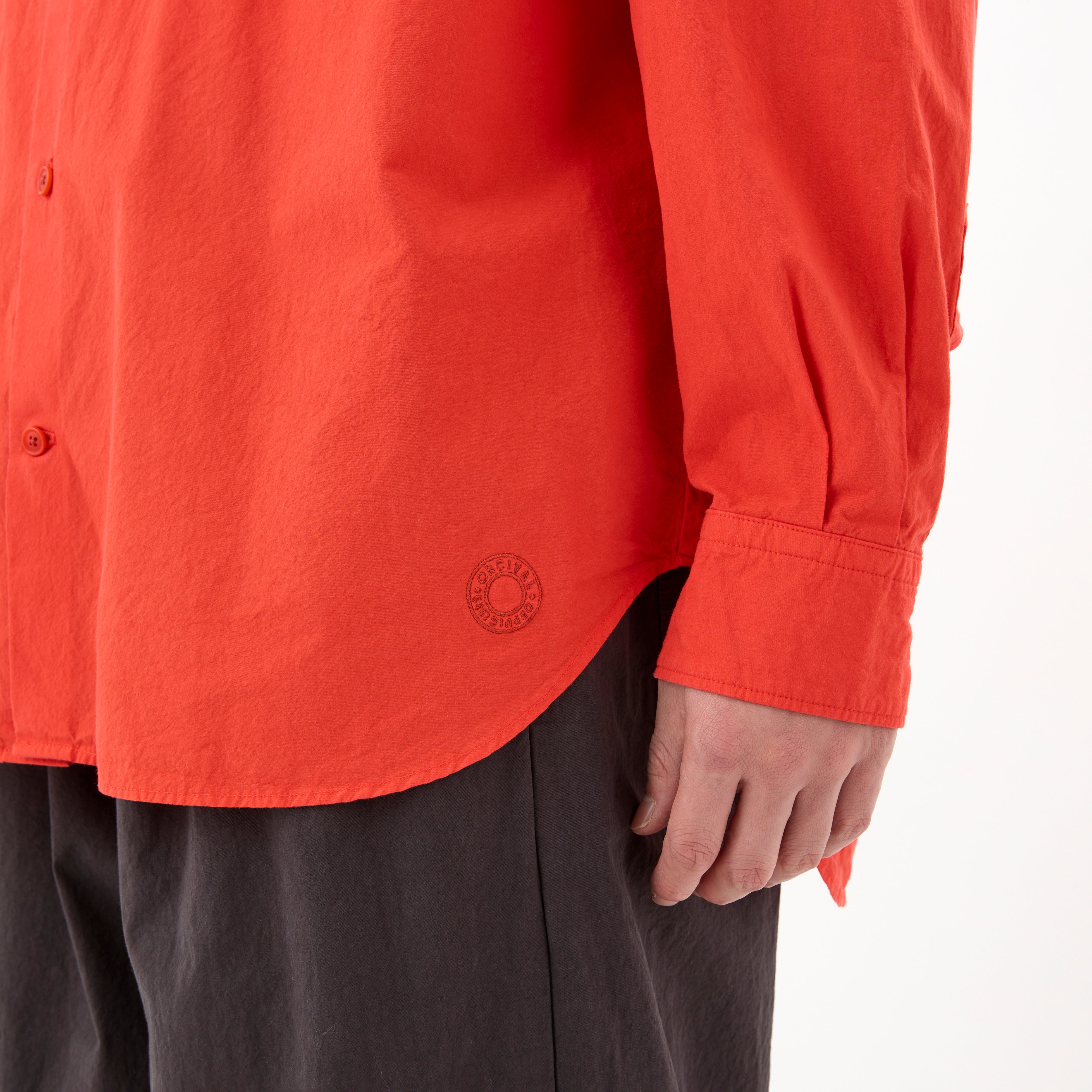 Garment Dye Poplin Regular Collar Shirt