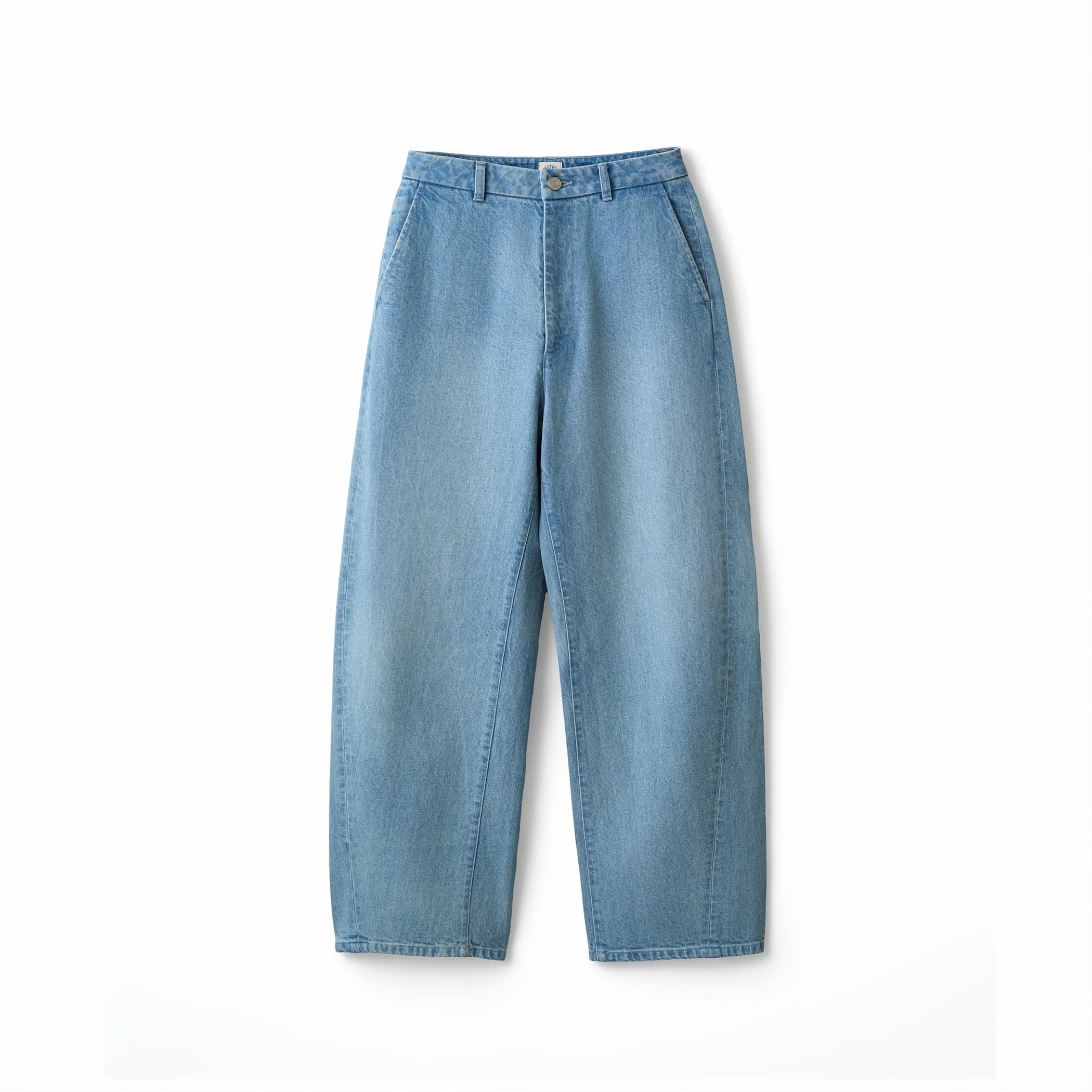 Women's Denim Wide Curve Pants Lt.blue