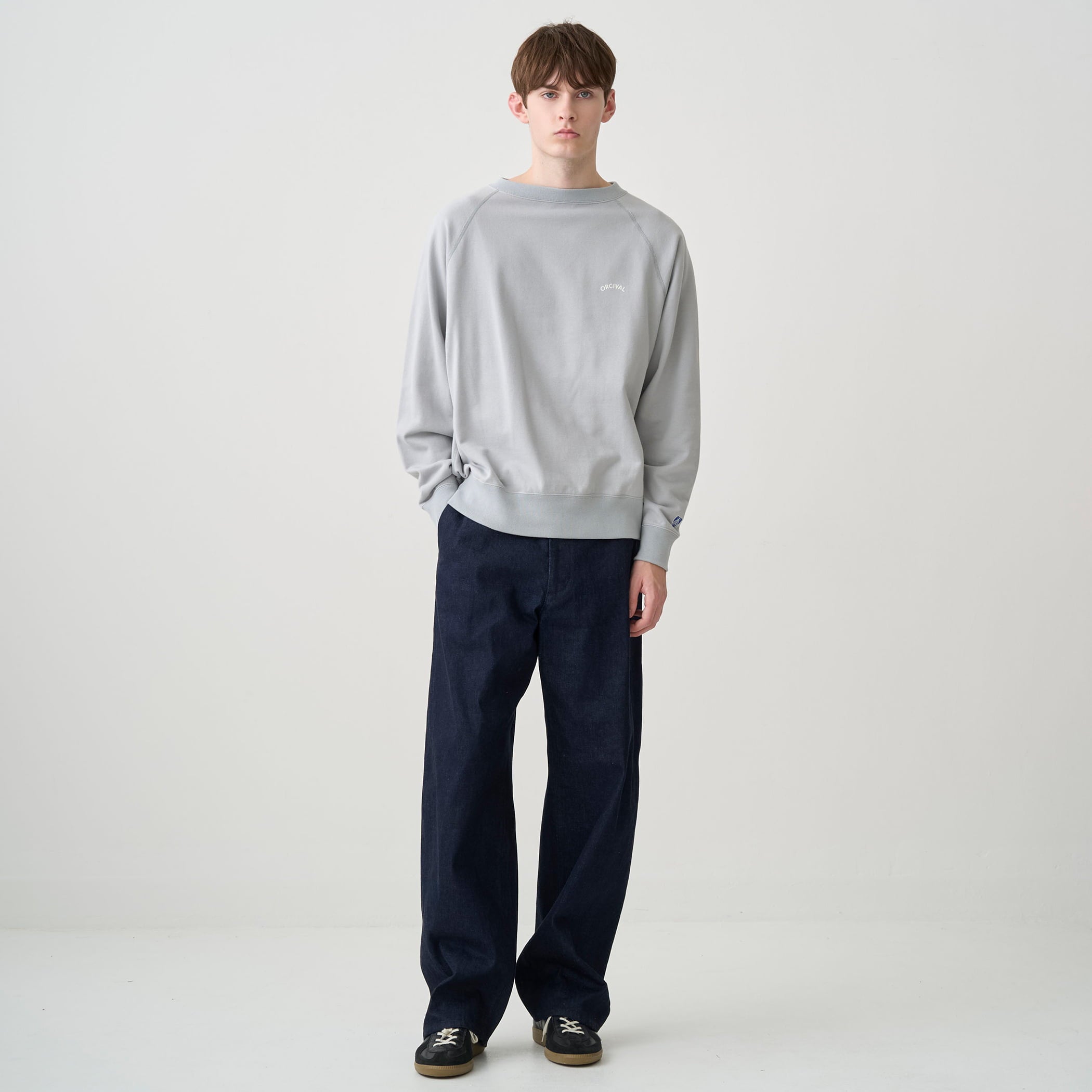 Men's Light French Terry Boat Neck Sweat