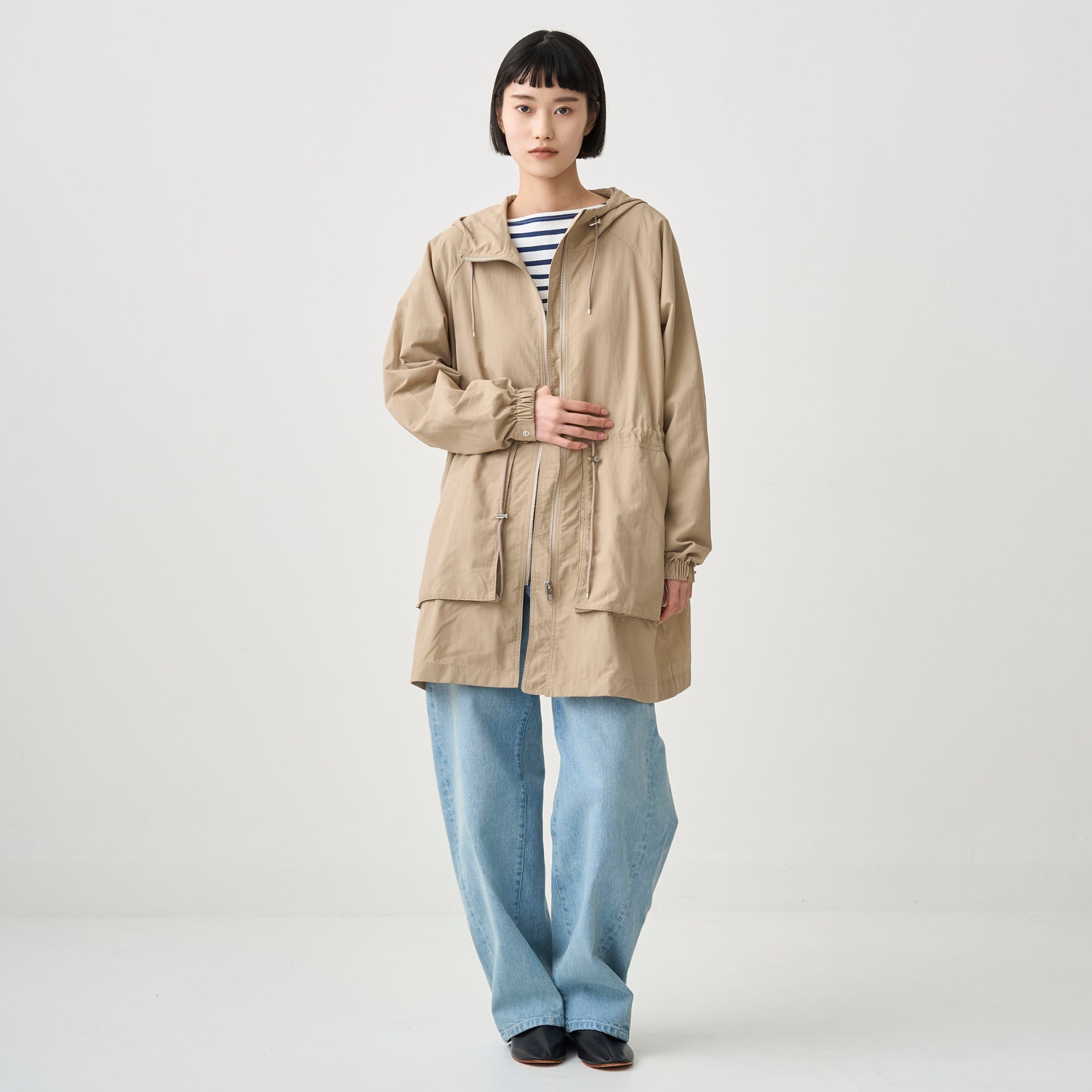 Women's Nylon Taslan Hooded Jacket