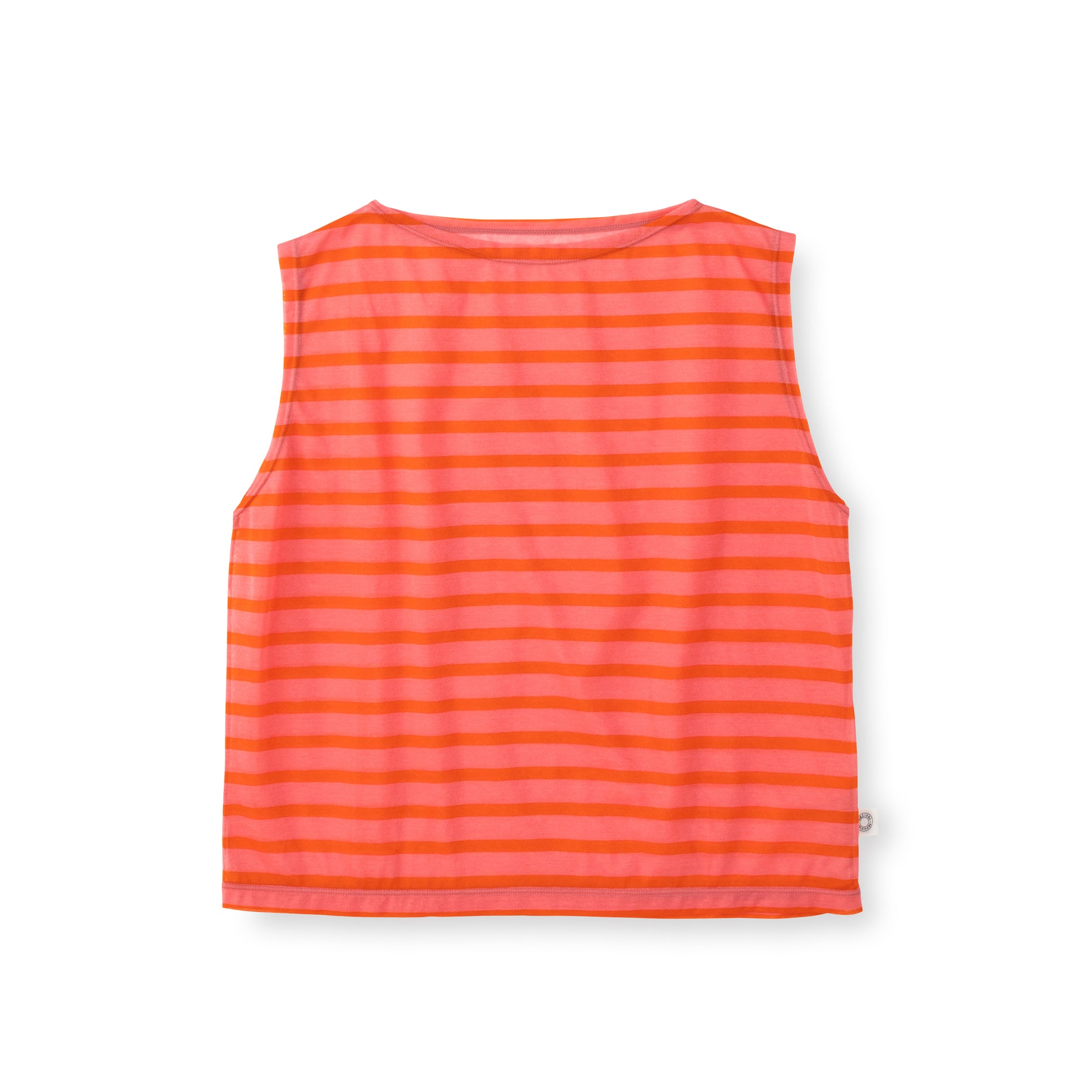 Women's See-through Boat Neck Sleeveless Pullover