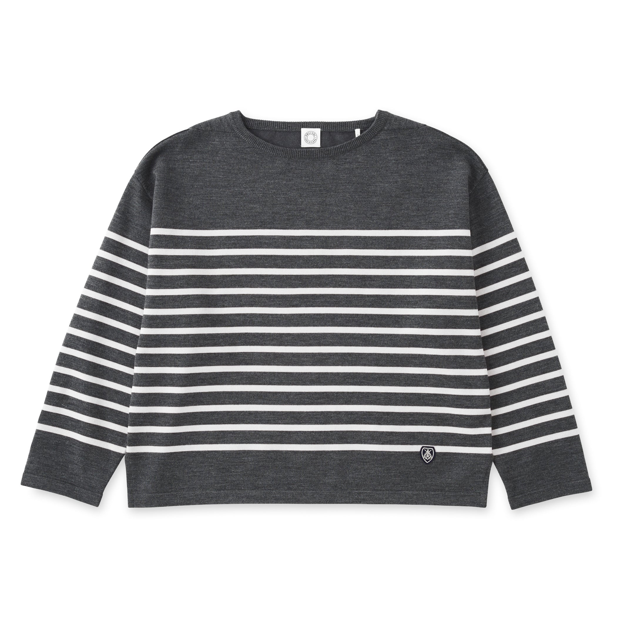 Women's Wool Plating Boat Neck Knit