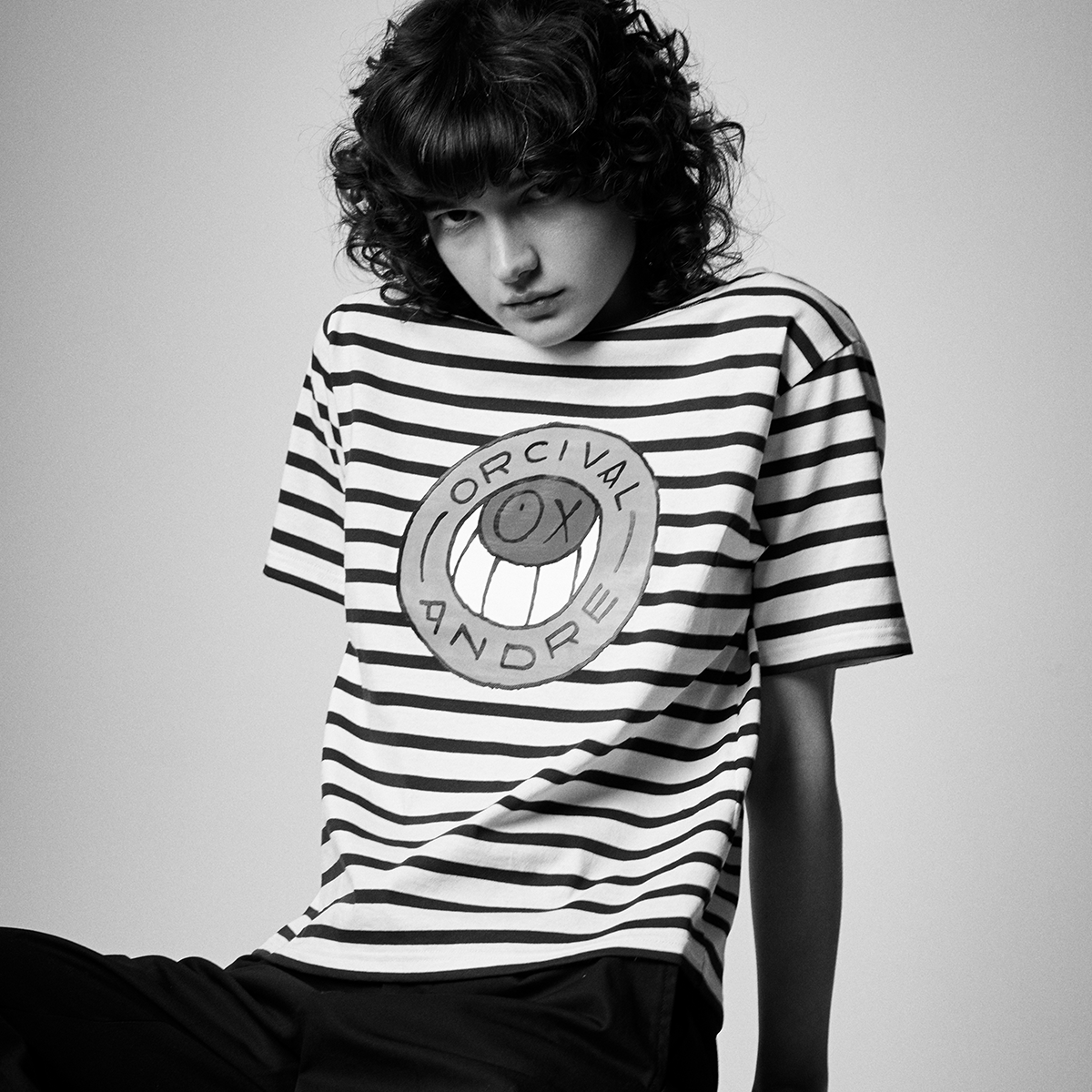 【ORCIVAL×ANDRE】 Women's Suvin Jersey Boat Neck Half Sleeve T-Shirt