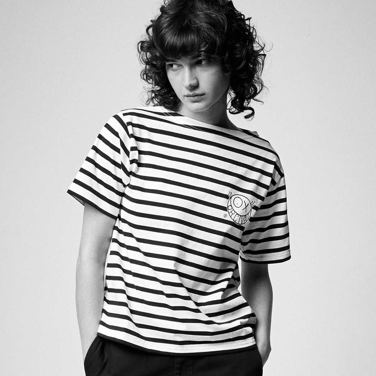 【ORCIVAL×ANDRE】 Suvin Jersey Boat Neck Half Sleeve T-Shirt