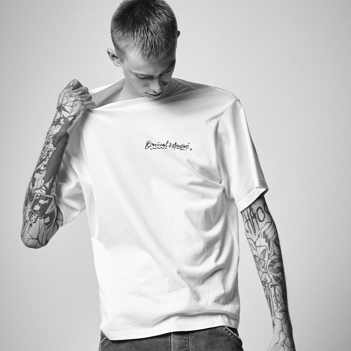【ORCIVAL×ANDRE】 Short Sleeve Crew Neck T-shirt