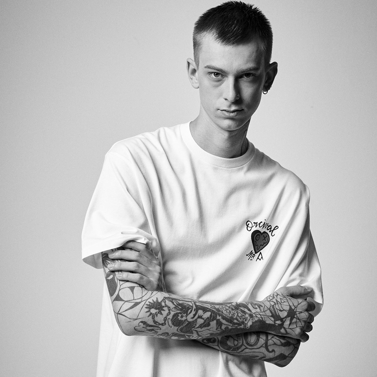 【ORCIVAL×ANDRE】 Short Sleeve Crew Neck T-shirt