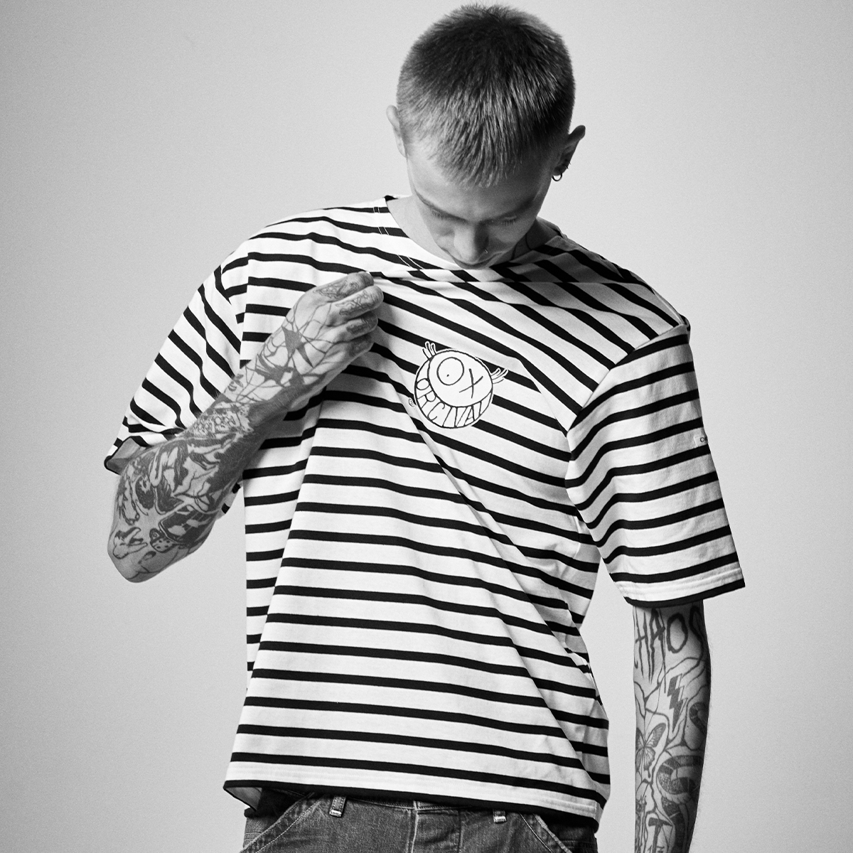 【ORCIVAL×ANDRE】 Suvin Jersey Boat Neck Half Sleeve T-Shirt