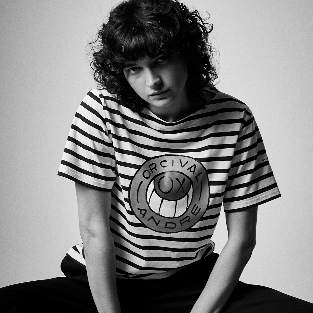 【ORCIVAL×ANDRE】 Suvin Jersey Boat Neck Half Sleeve T-Shirt