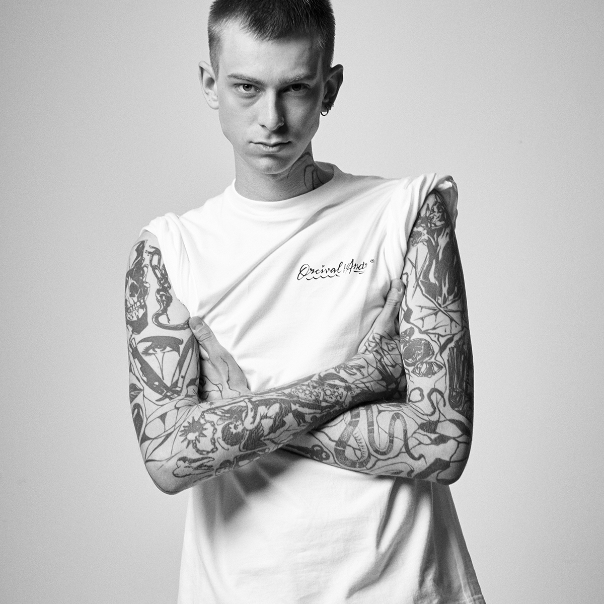【ORCIVAL×ANDRE】 Short Sleeve Crew Neck T-shirt