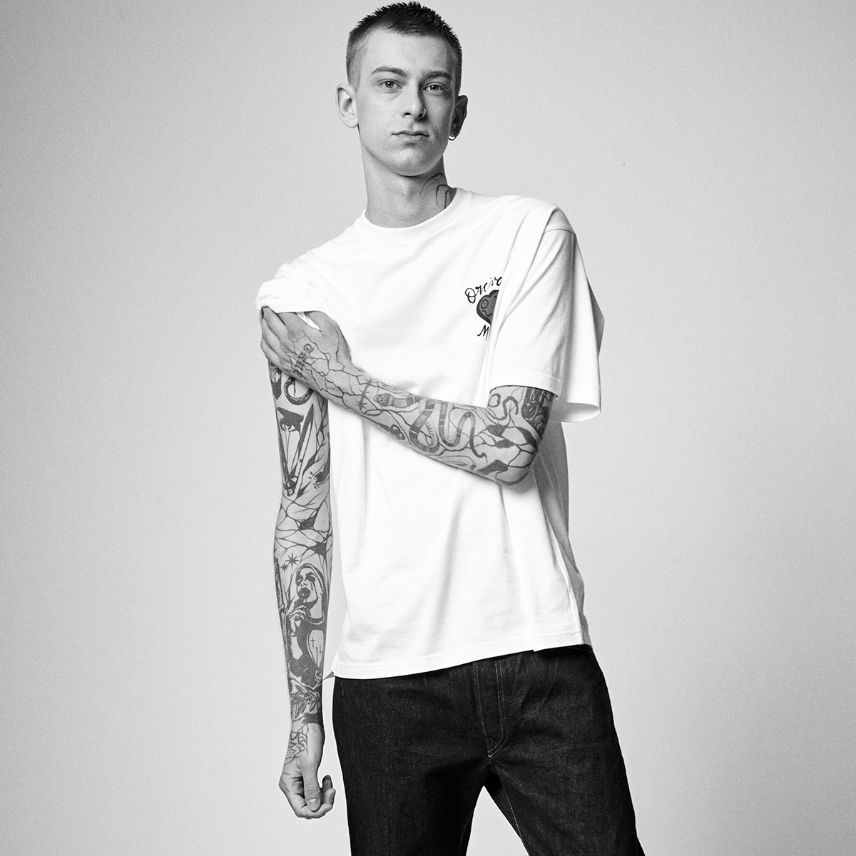 【ORCIVAL×ANDRE】 Short Sleeve Crew Neck T-shirt