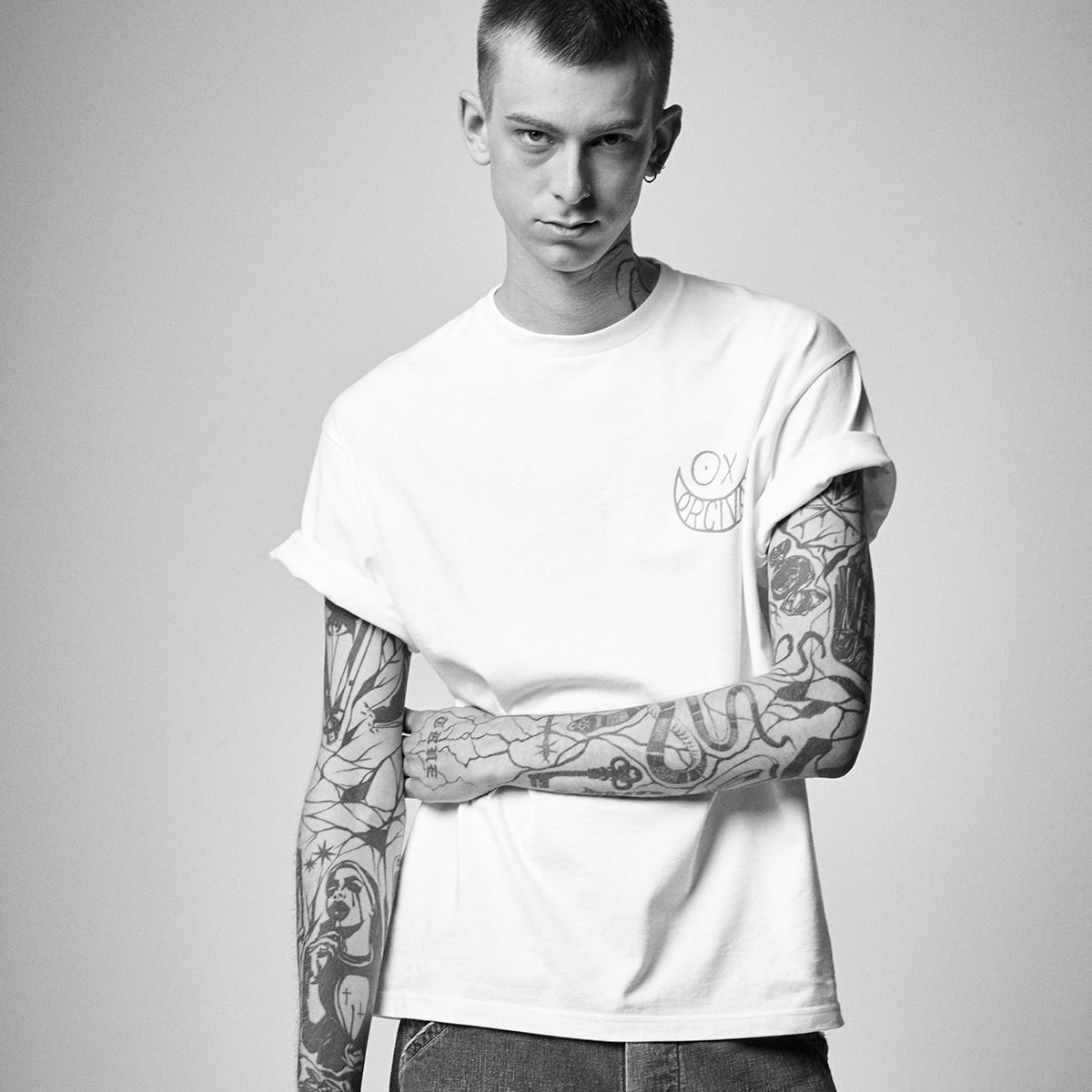 【ORCIVAL×ANDRE】 Short Sleeve Crew Neck T-shirt