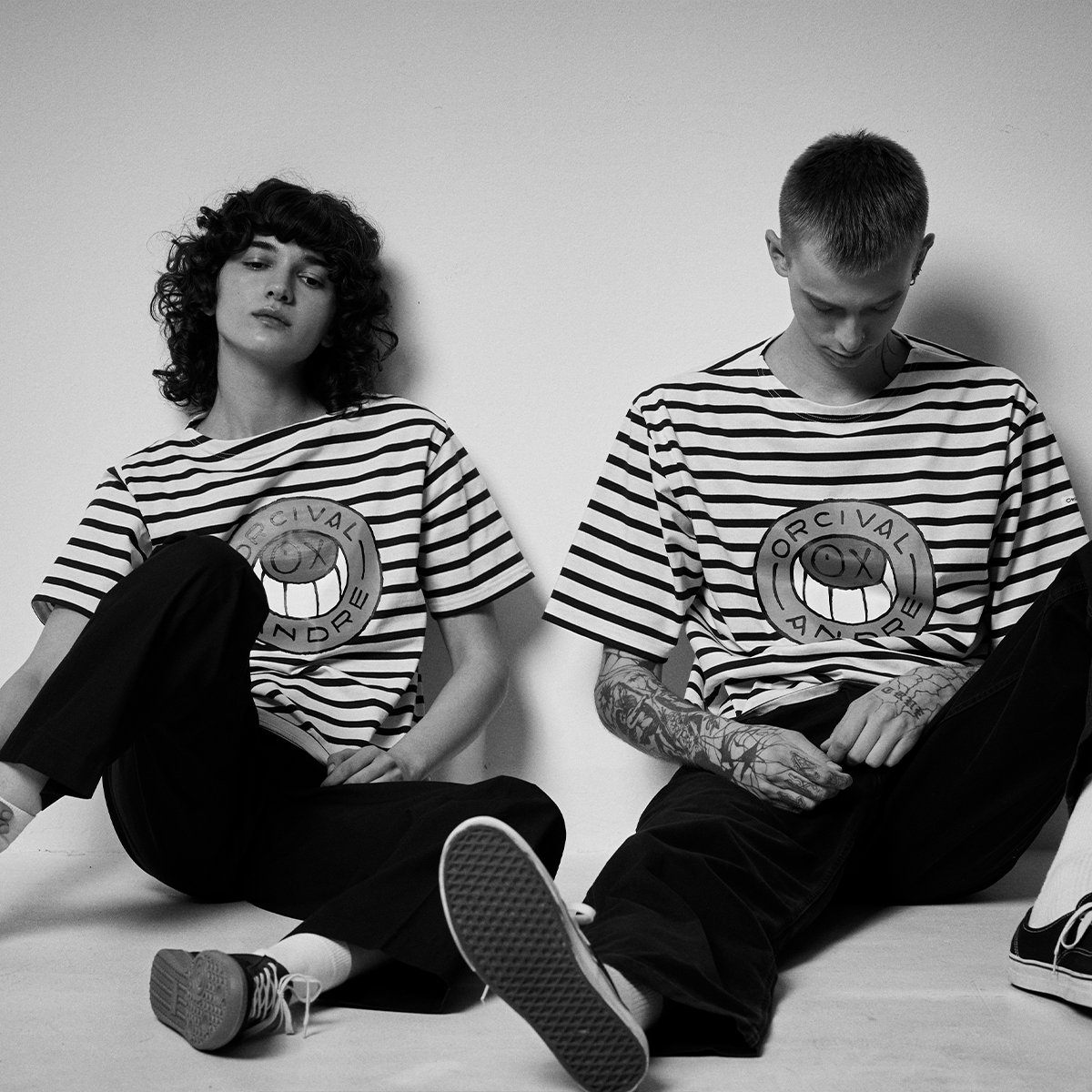 【ORCIVAL×ANDRE】 Women's Suvin Jersey Boat Neck Half Sleeve T-Shirt
