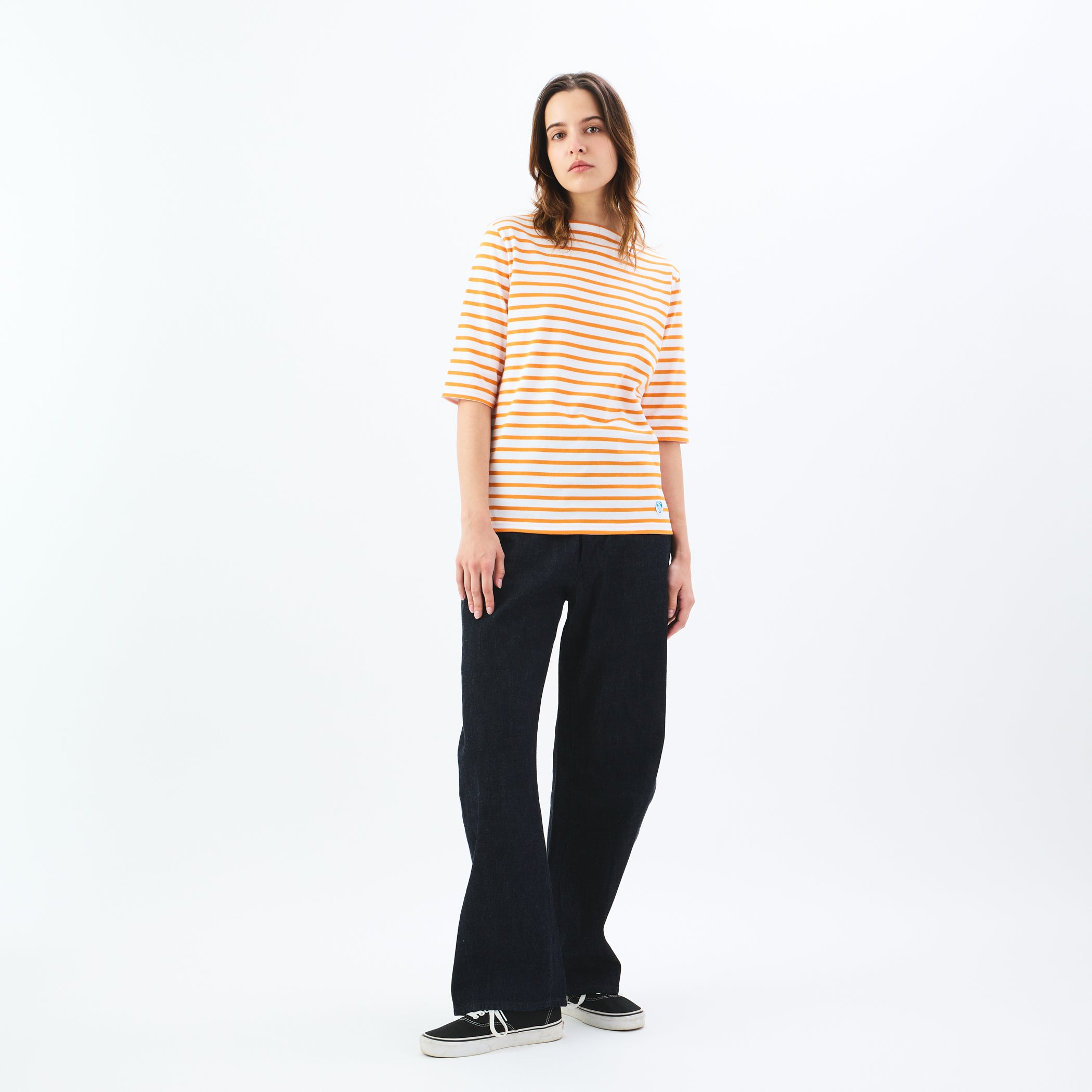 Women's Cotton Jersey Boat Neck Half Sleeve Pullover