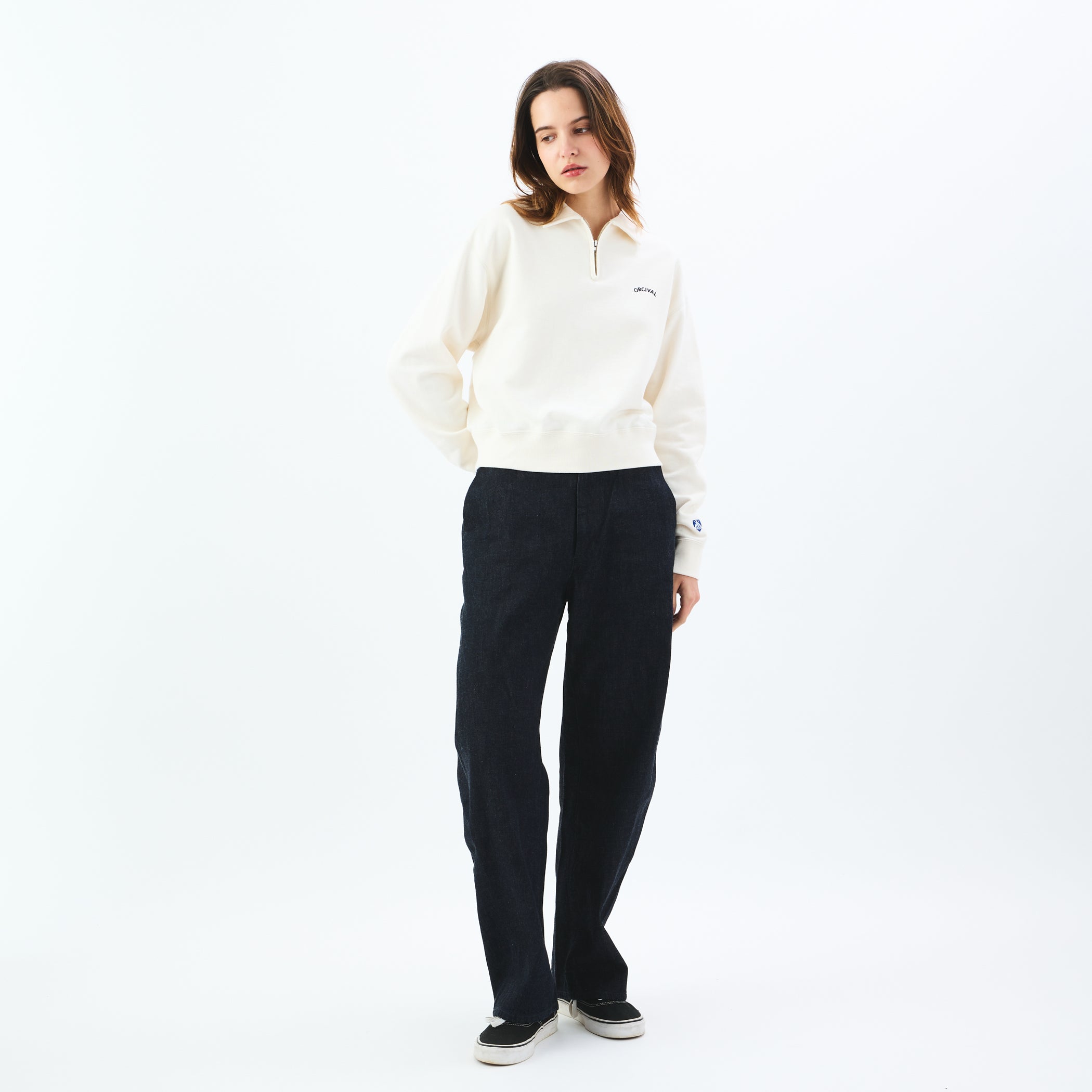 Women's Light French Terry Half Zip Sweat