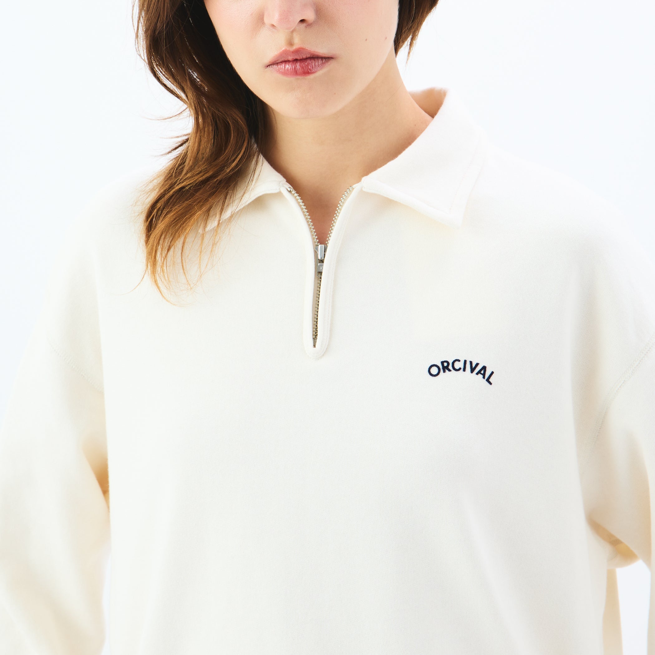 Women's Light French Terry Half Zip Sweat