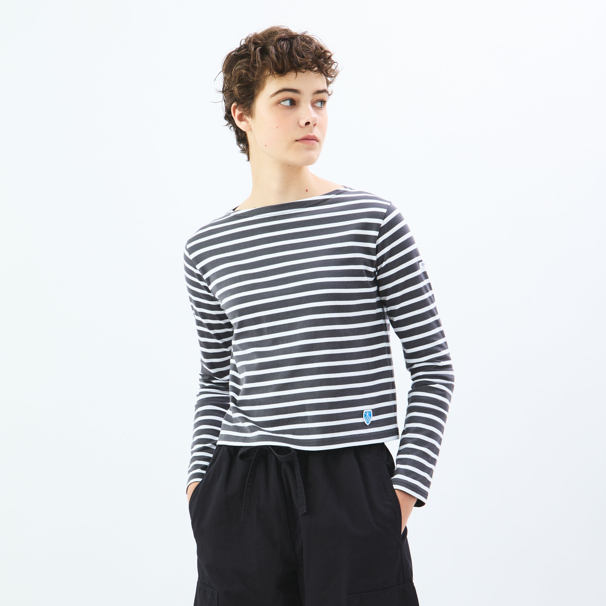 Women's Cotton Jersey Boat Neck Short Pullover