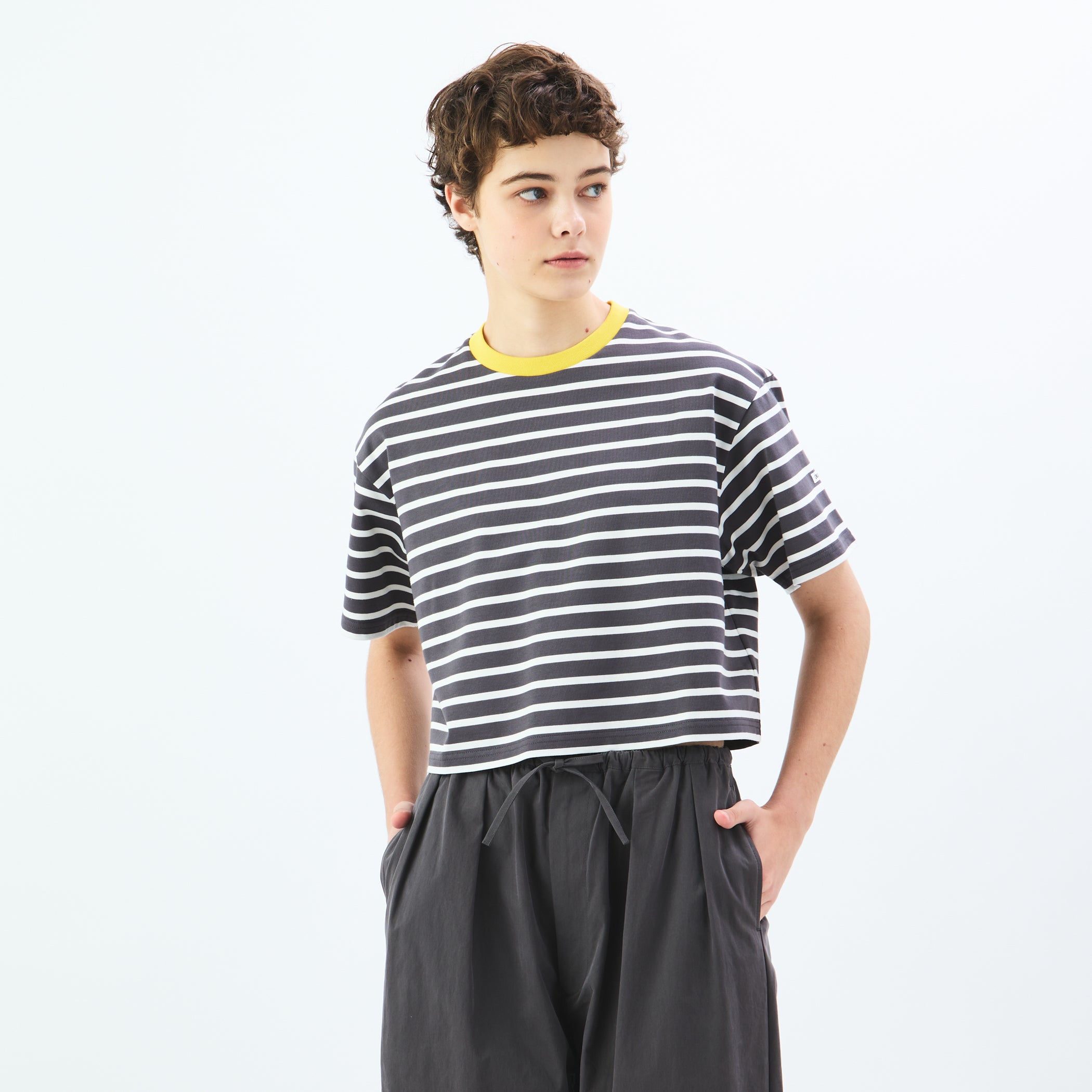Women's Mercerized Jersey Wide Crew Neck Pullover