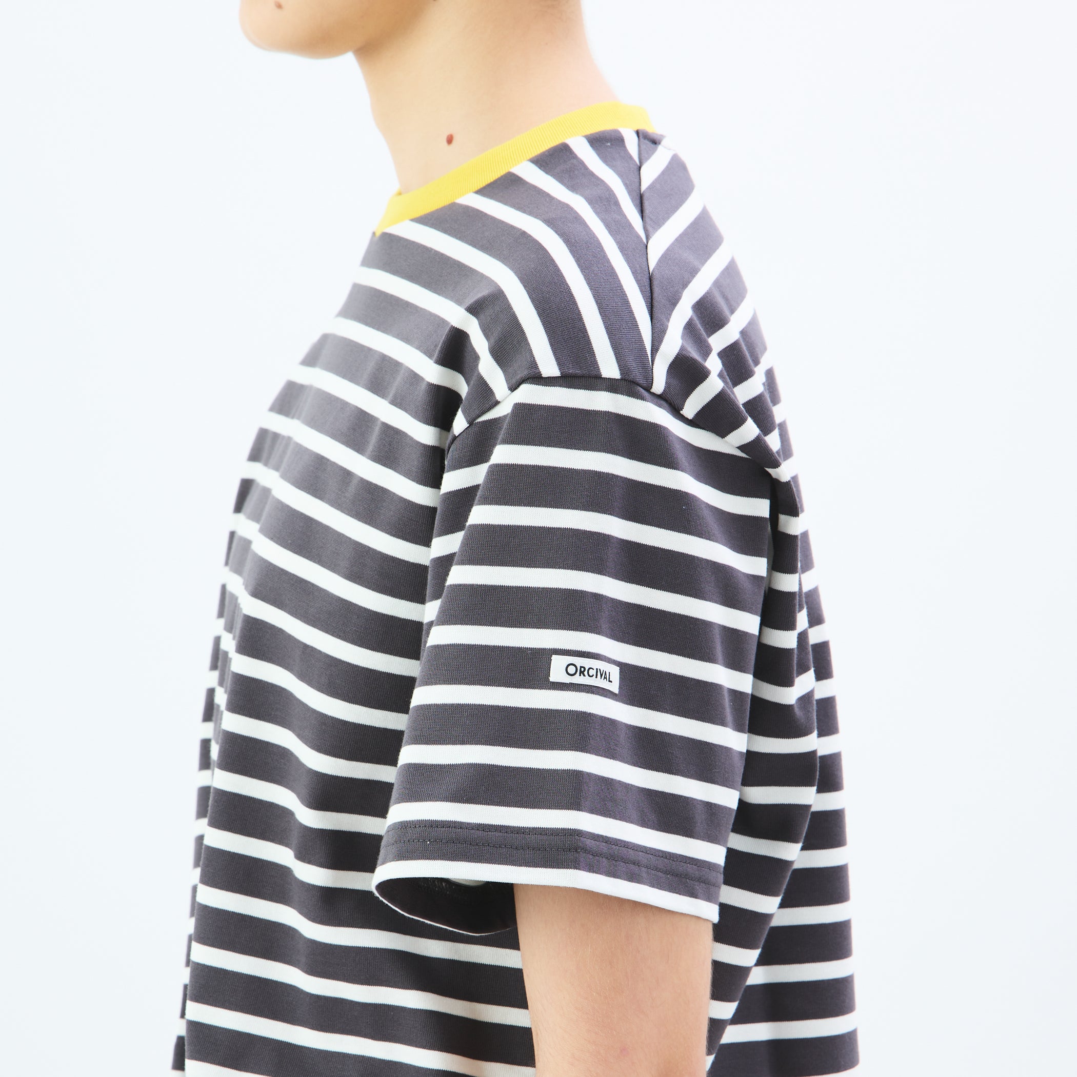Women's Mercerized Jersey Wide Crew Neck Pullover