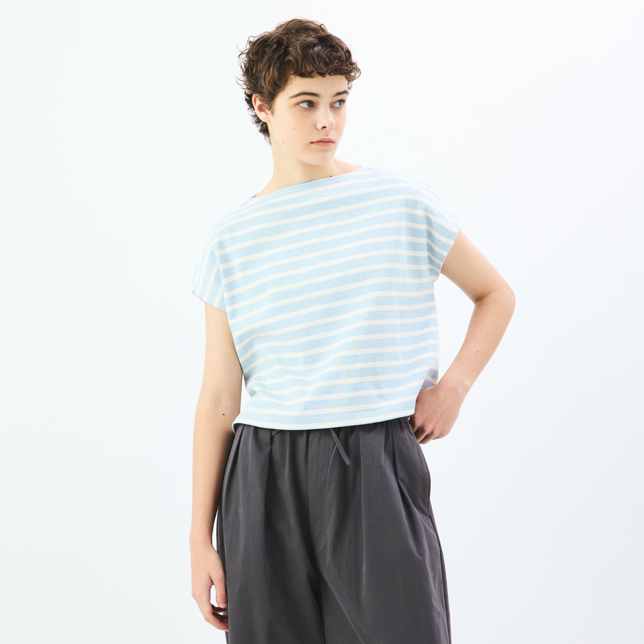 Women's Cotton Lourd French Sleeve Basque Shirt