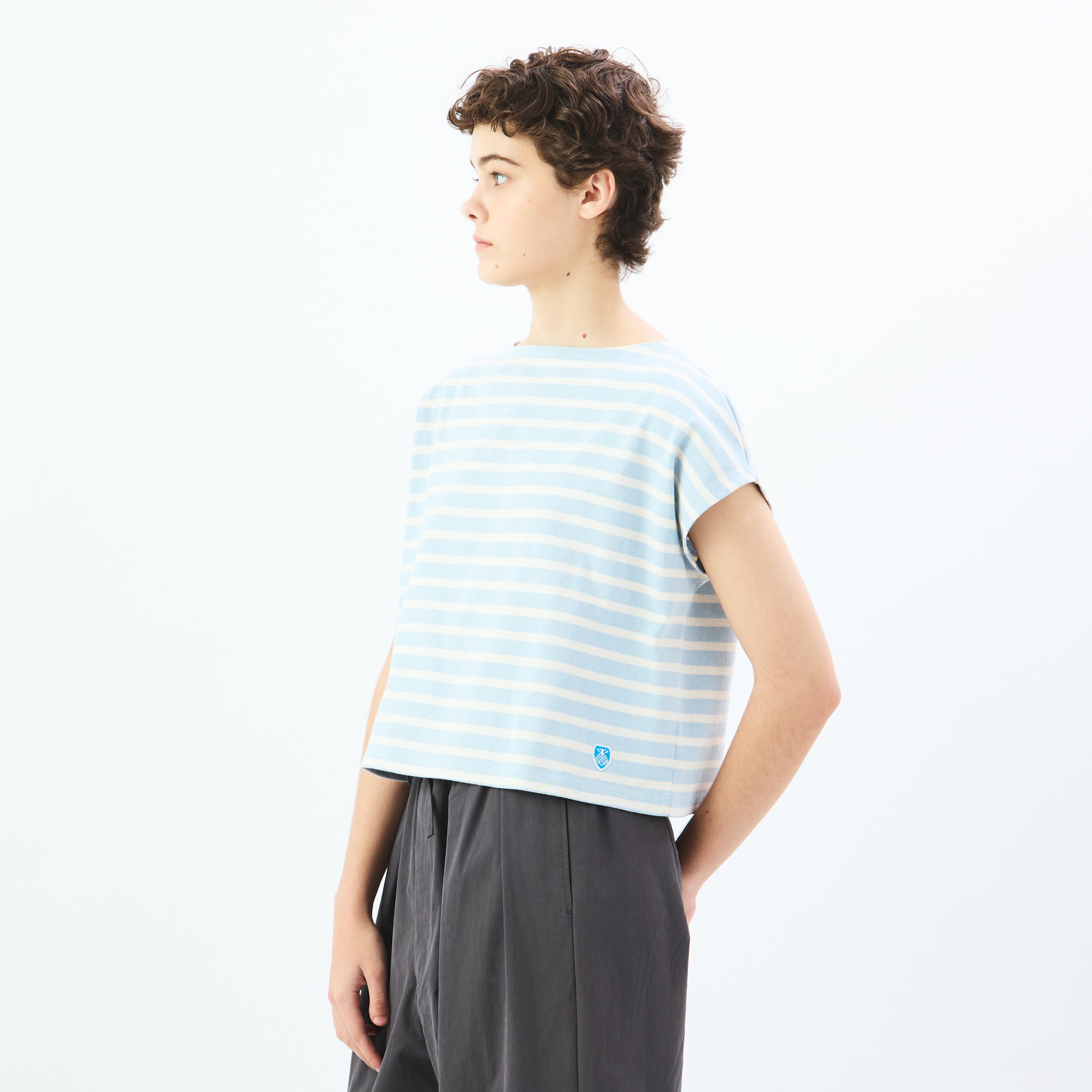 Women's Cotton Lourd French Sleeve Basque Shirt