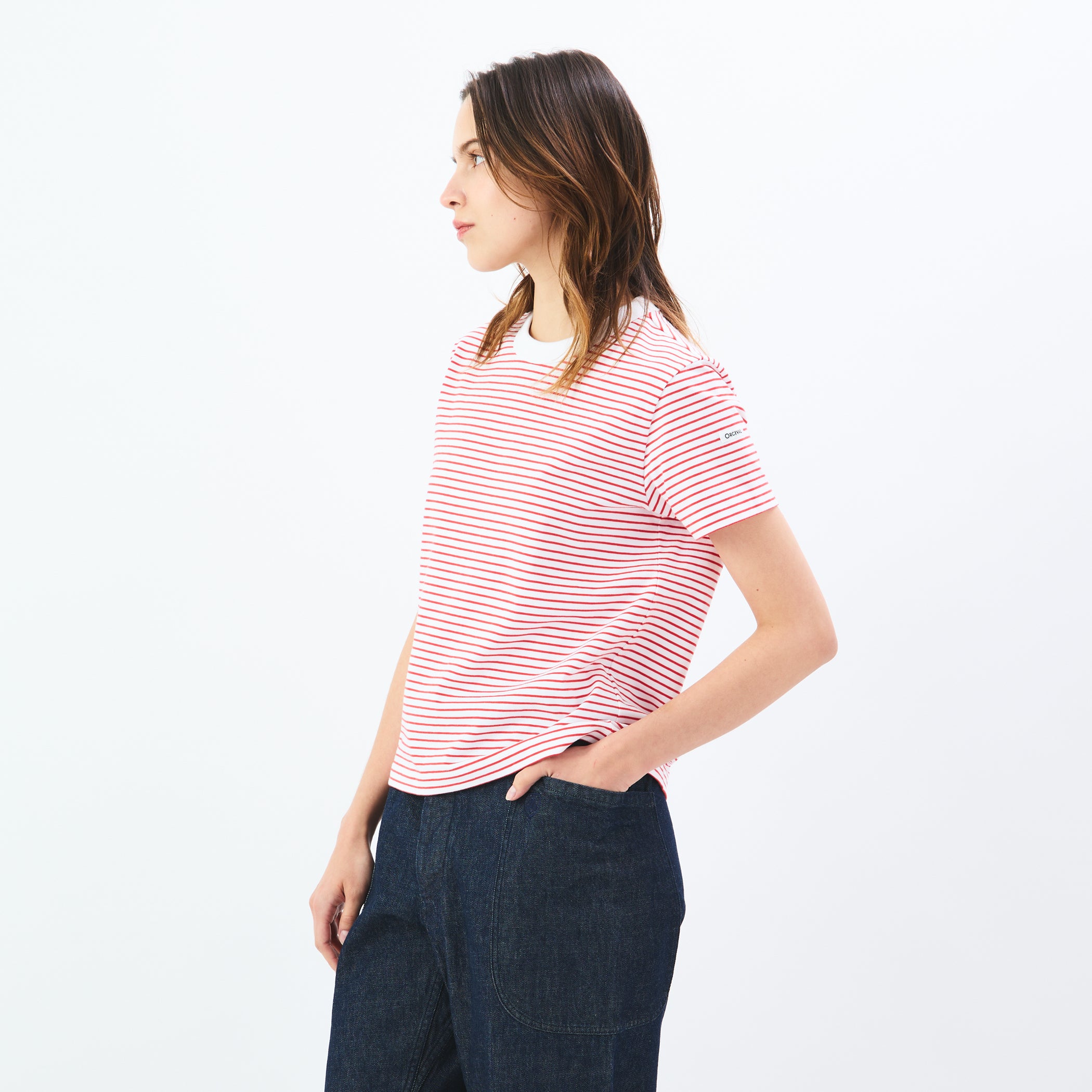 Women's Stretch Crew Neck Short Sleeve Pullover