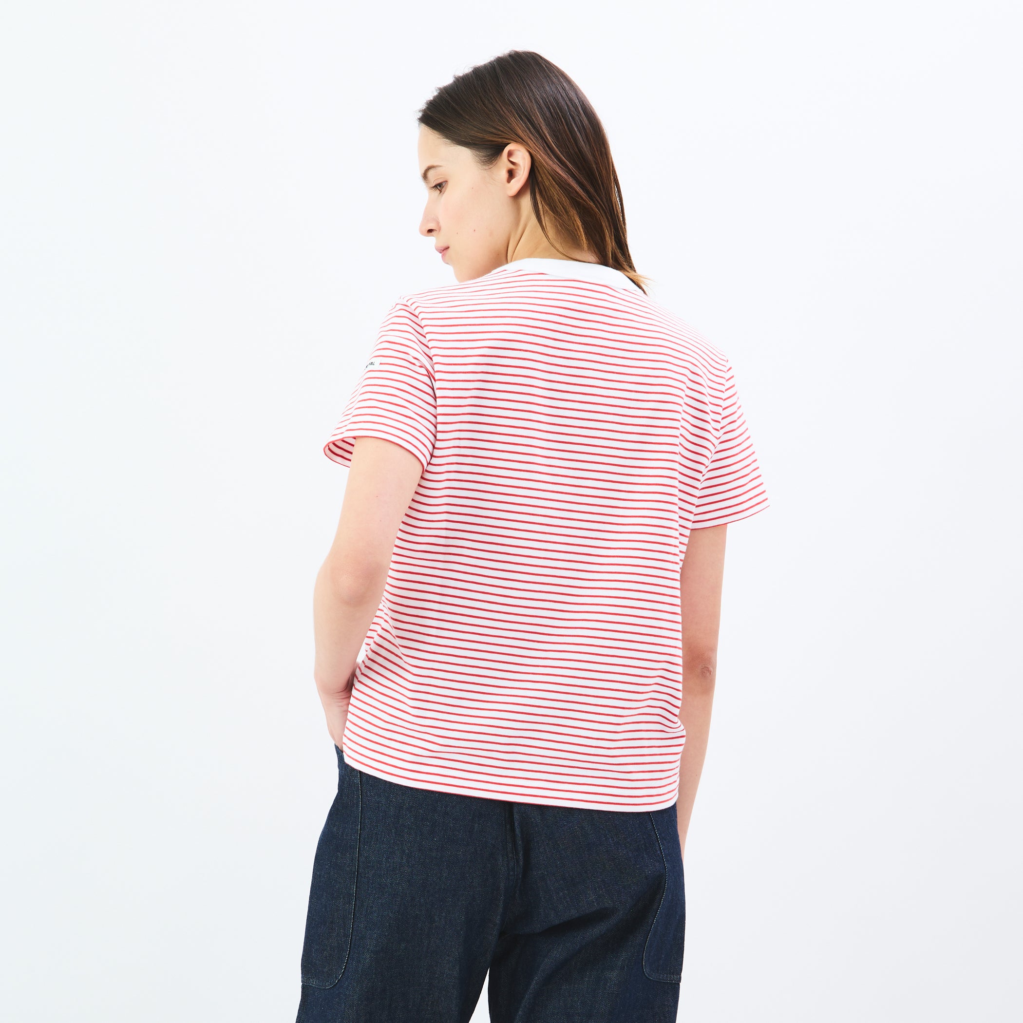 Women's Stretch Crew Neck Short Sleeve Pullover