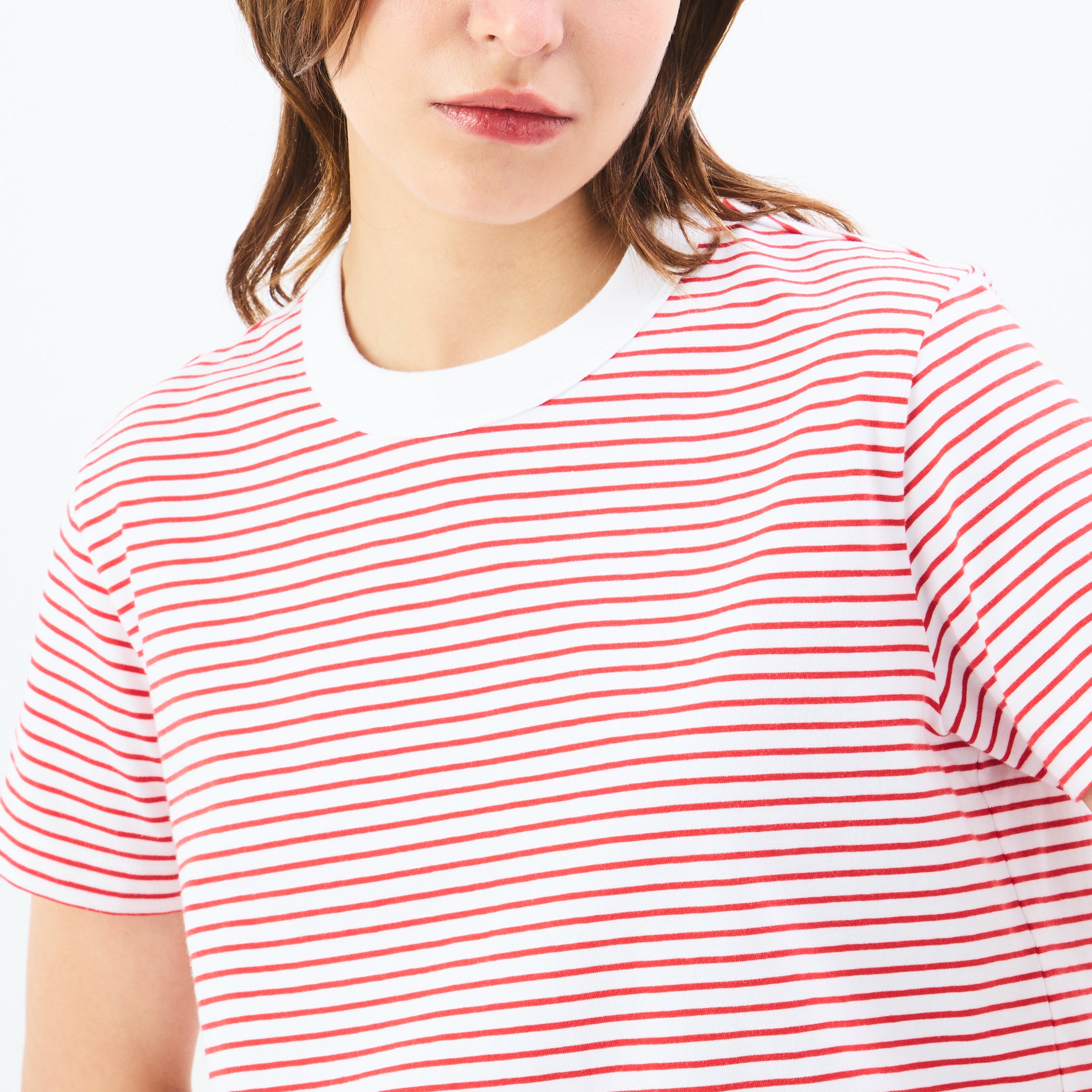 Women's Stretch Crew Neck Short Sleeve Pullover