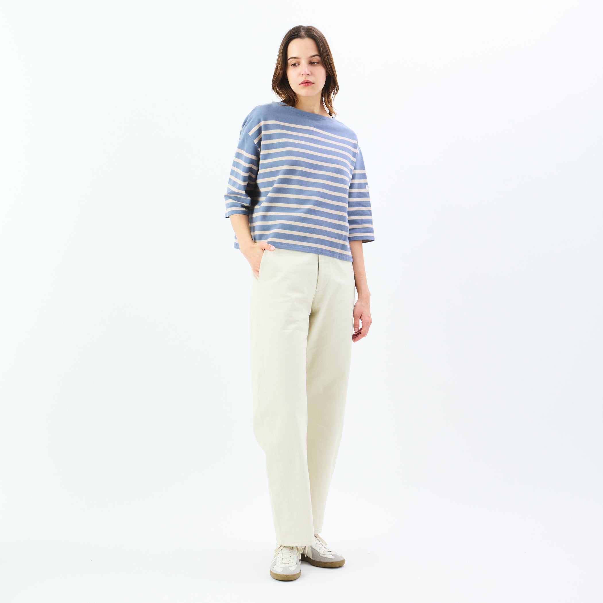 Women's Rachel Wide Half Sleeve Basque Shirt