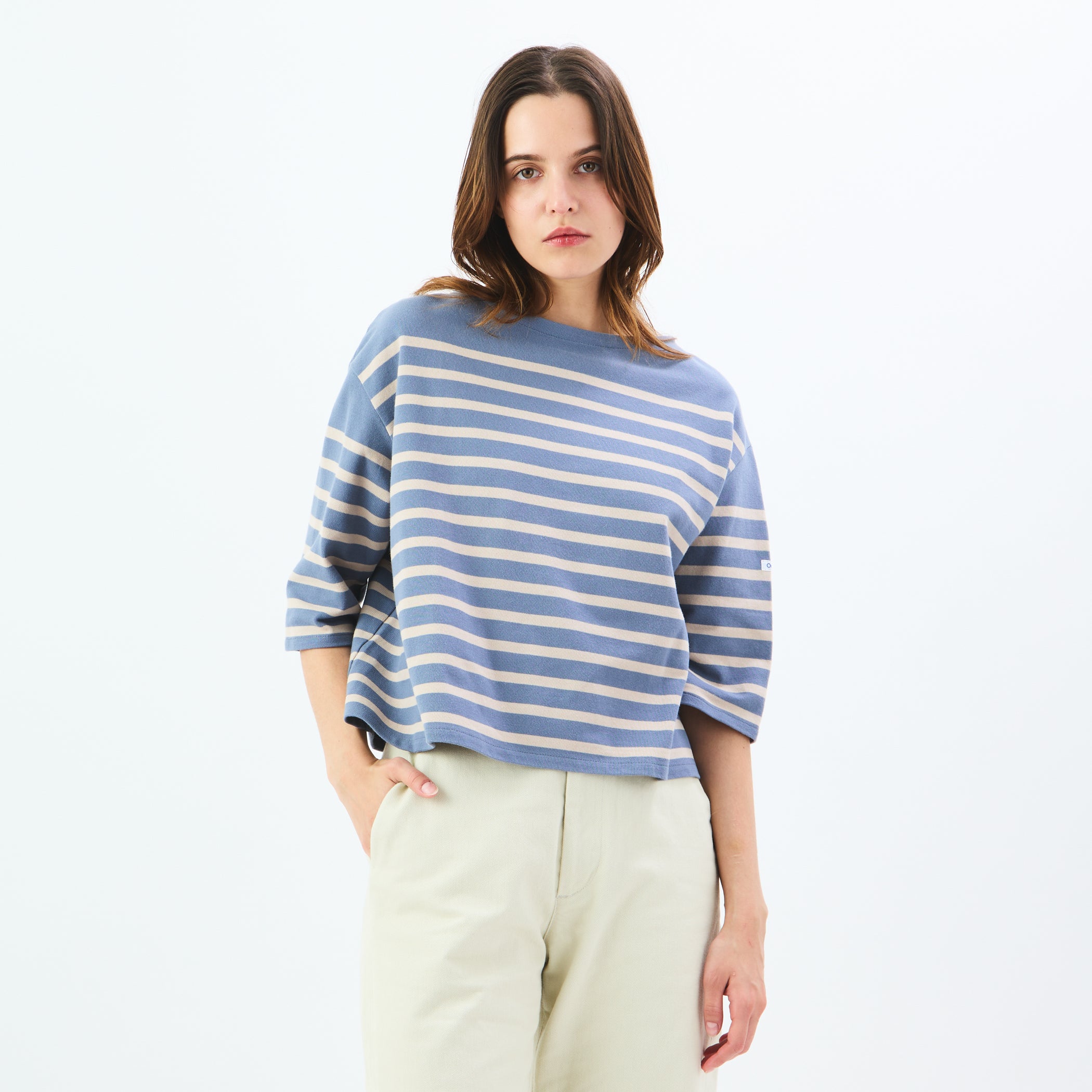Women's Rachel Wide Half Sleeve Basque Shirt
