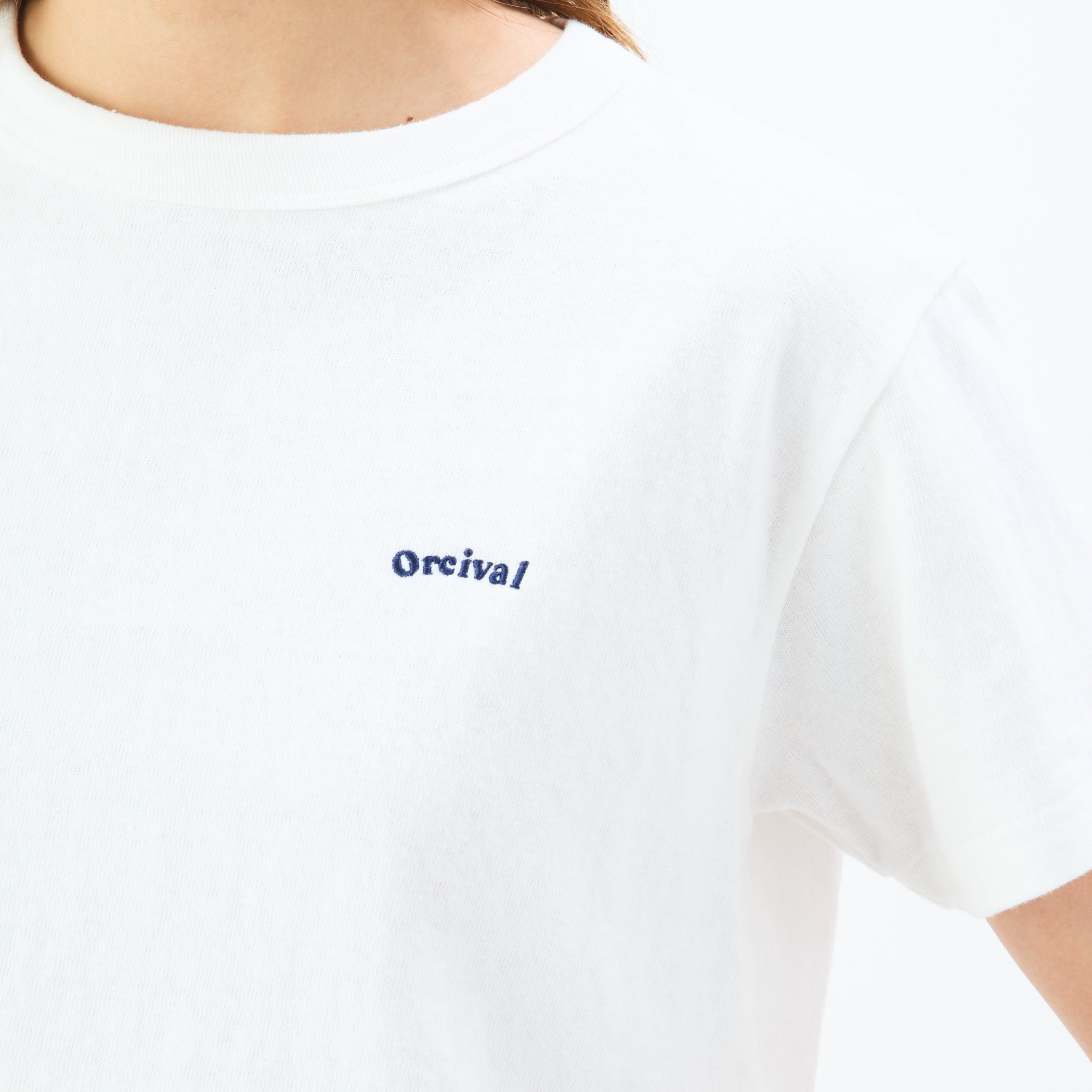 Women's Uneven Jersey Embroidery T-shirt