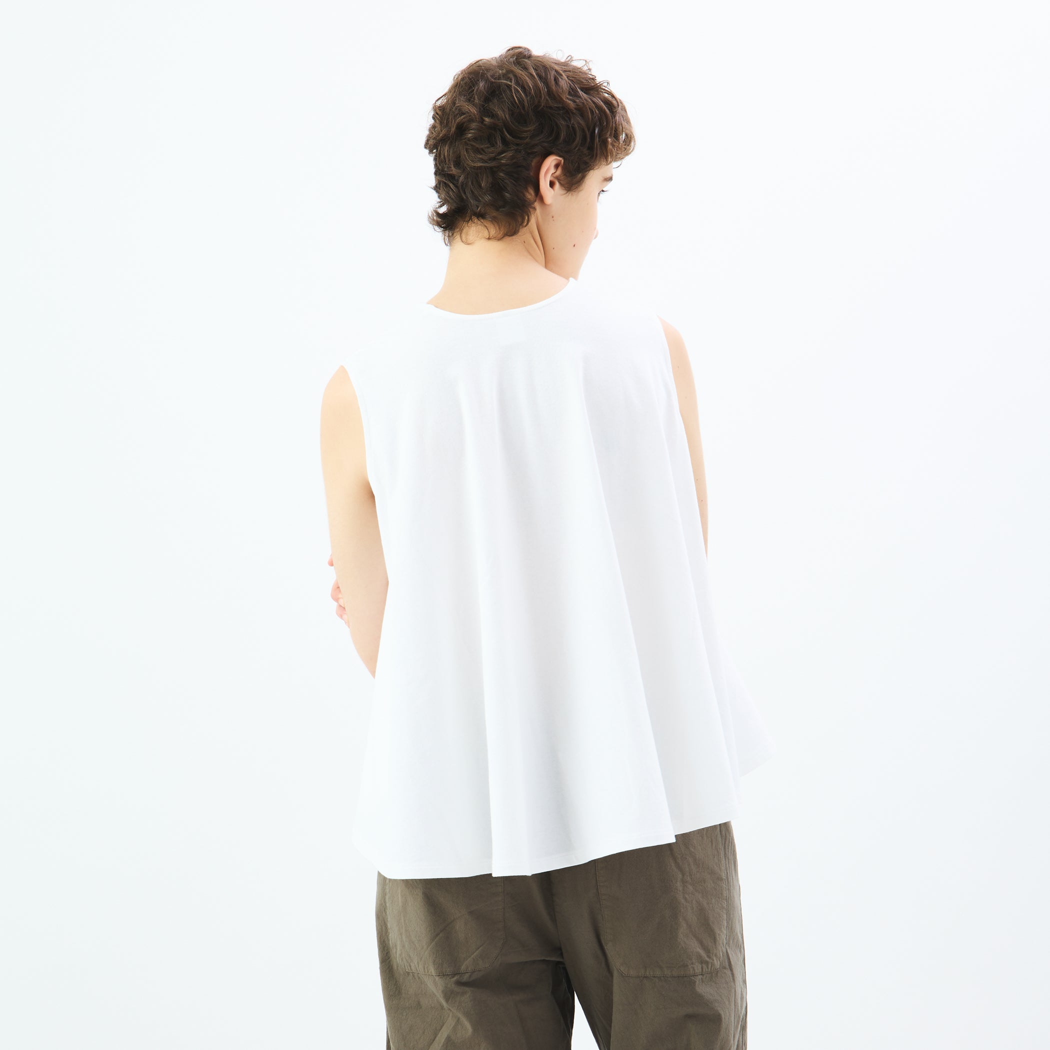 Women's Open End Jersey Sleeveless Blouse