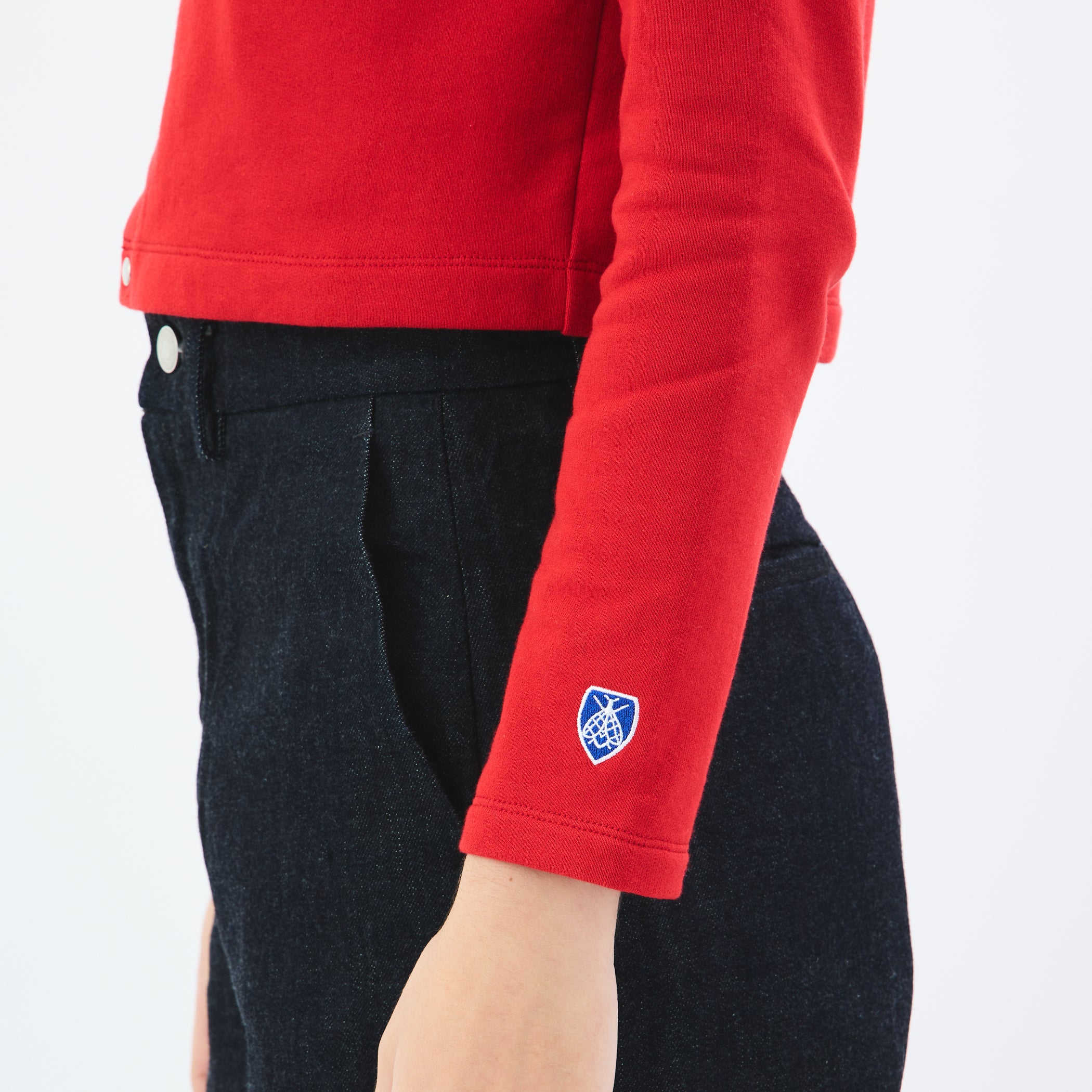 Women's Light French Terry Crew Neck Cardigan