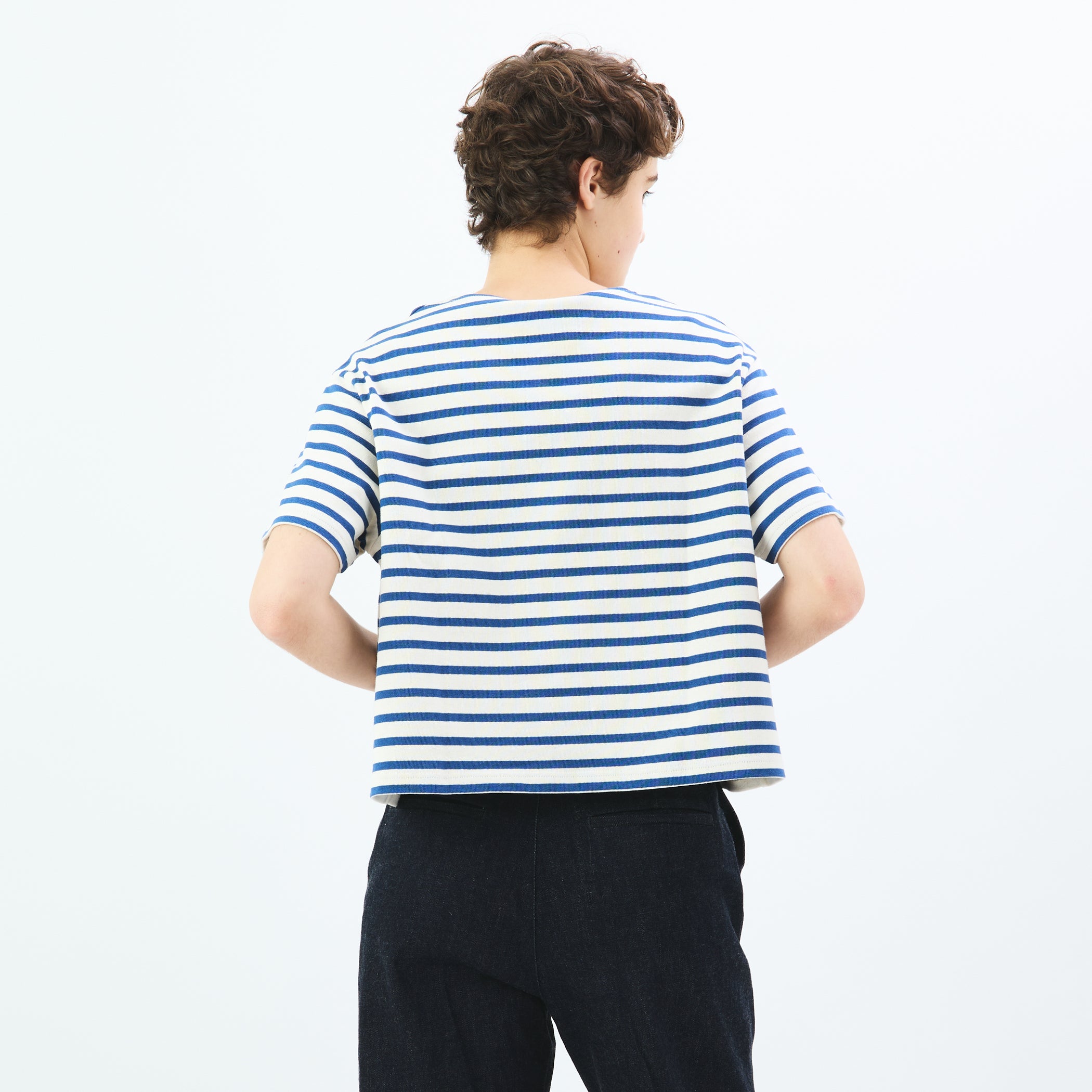 Women's Cotton Lourd Crew Neck Basque Shirt