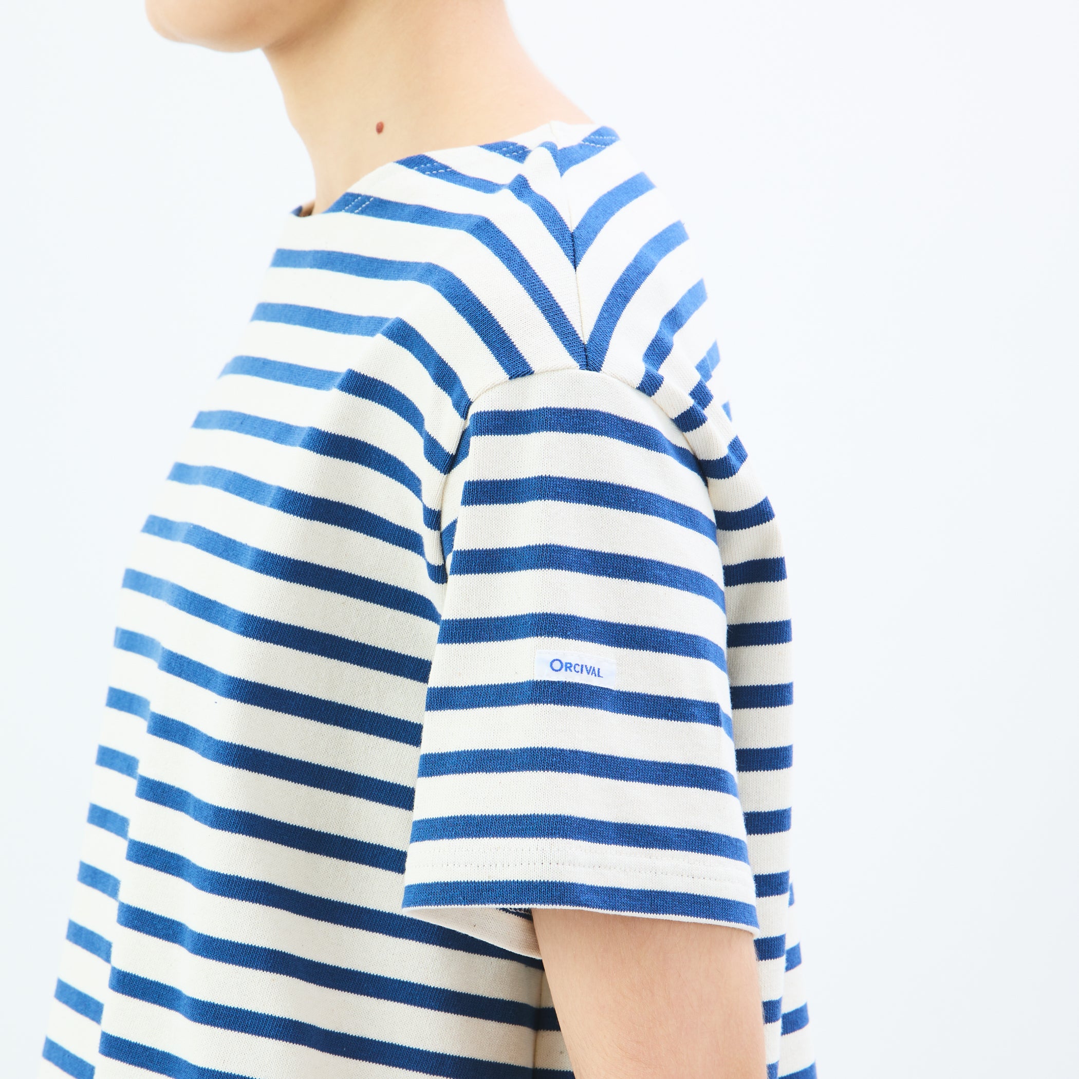 Women's Cotton Lourd Crew Neck Basque Shirt