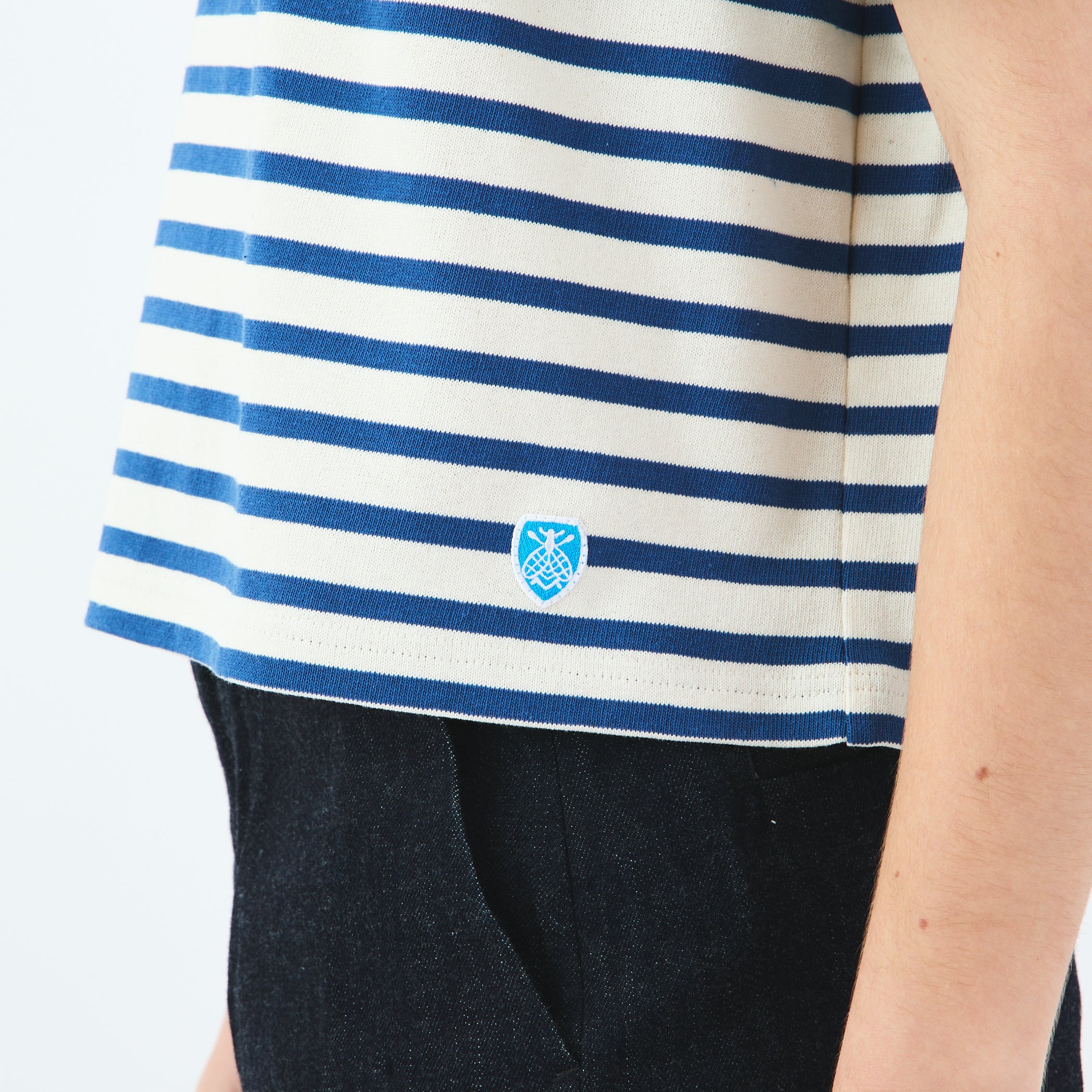 Women's Cotton Lourd Crew Neck Basque Shirt