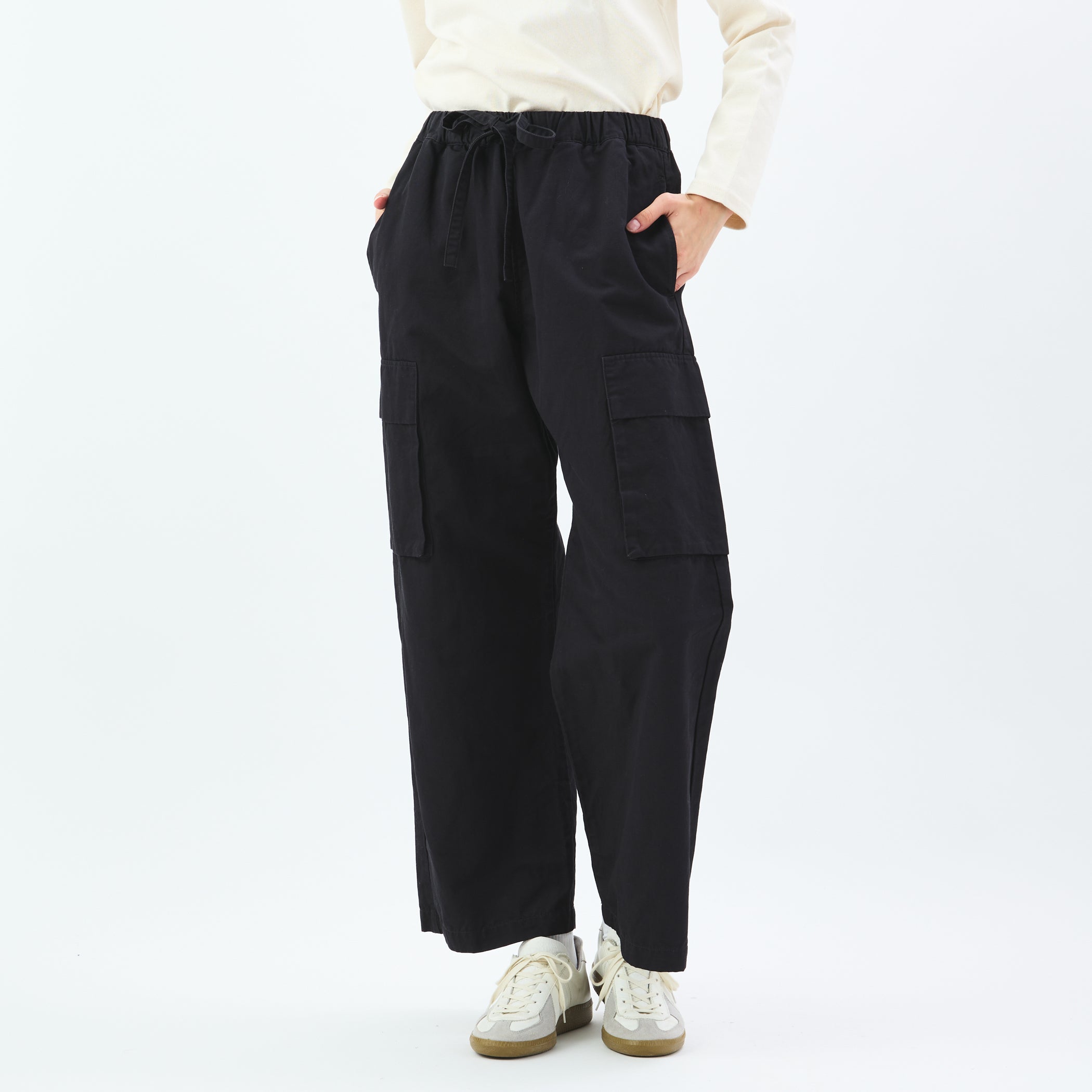 Cotton Linen Easy Cargo Pants