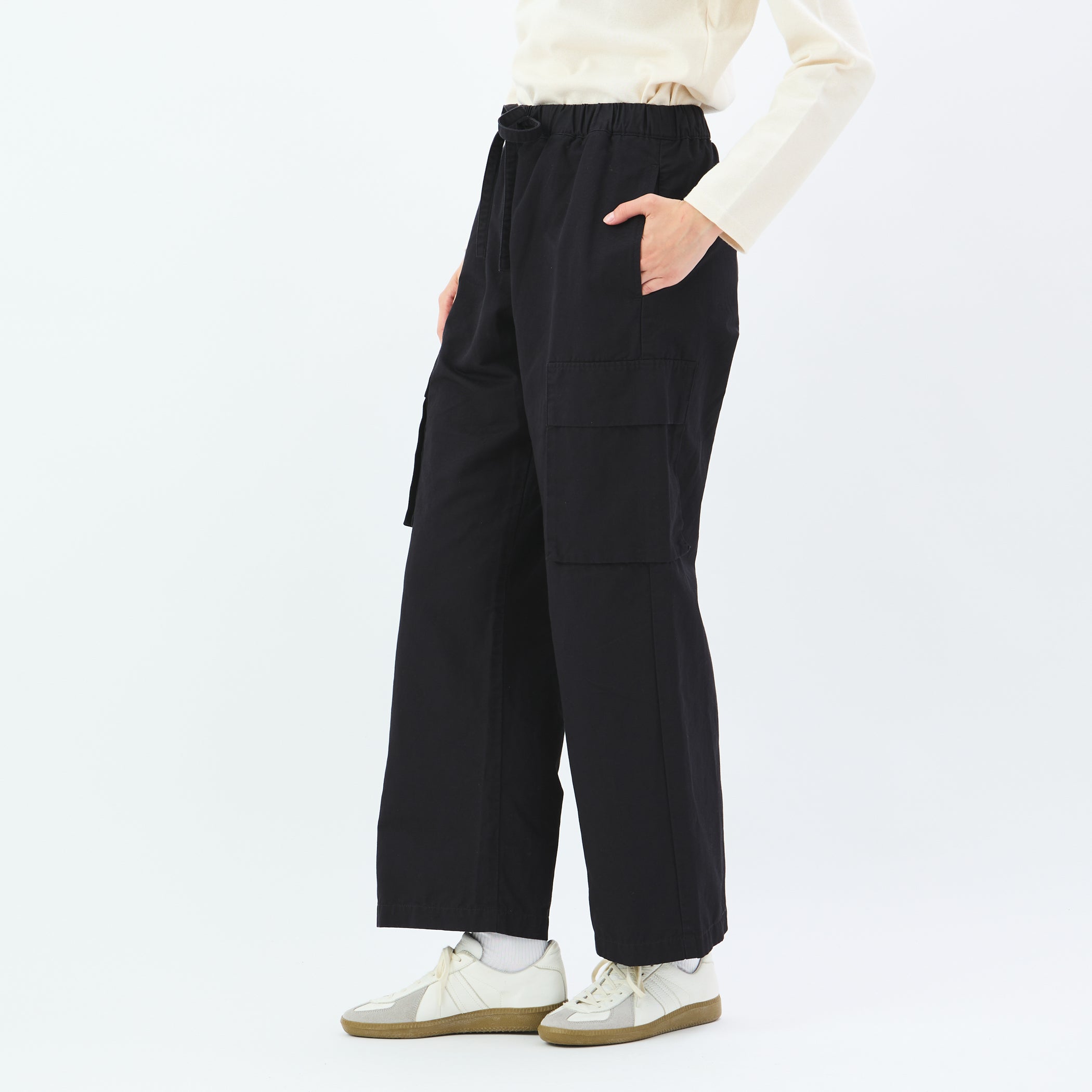 Cotton Linen Easy Cargo Pants
