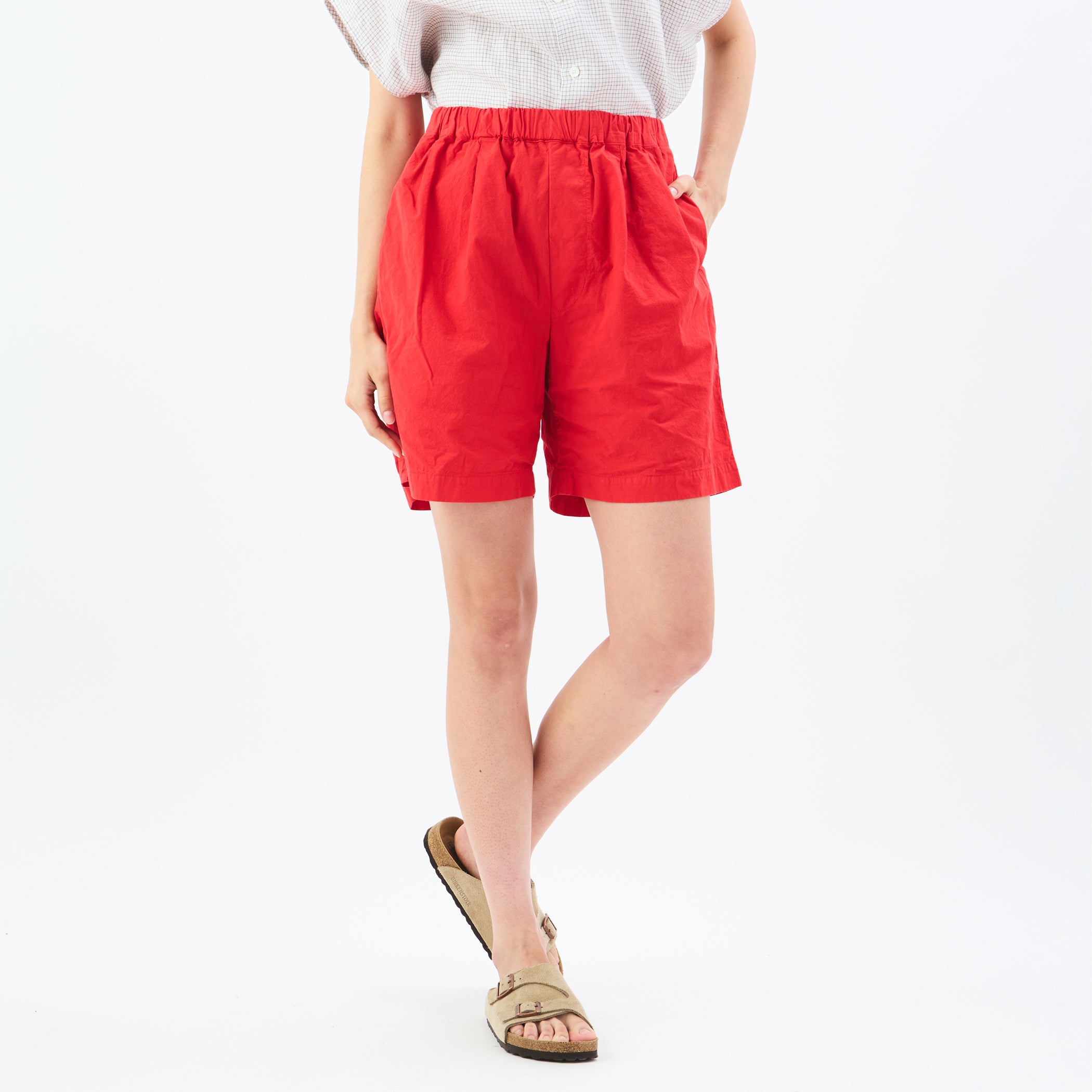 Garment Dye Poplin Easy Short Pants