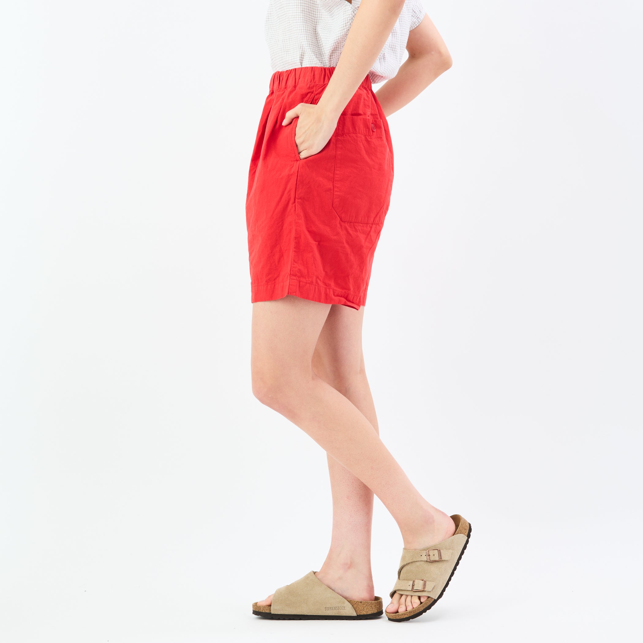 Garment Dye Poplin Easy Short Pants