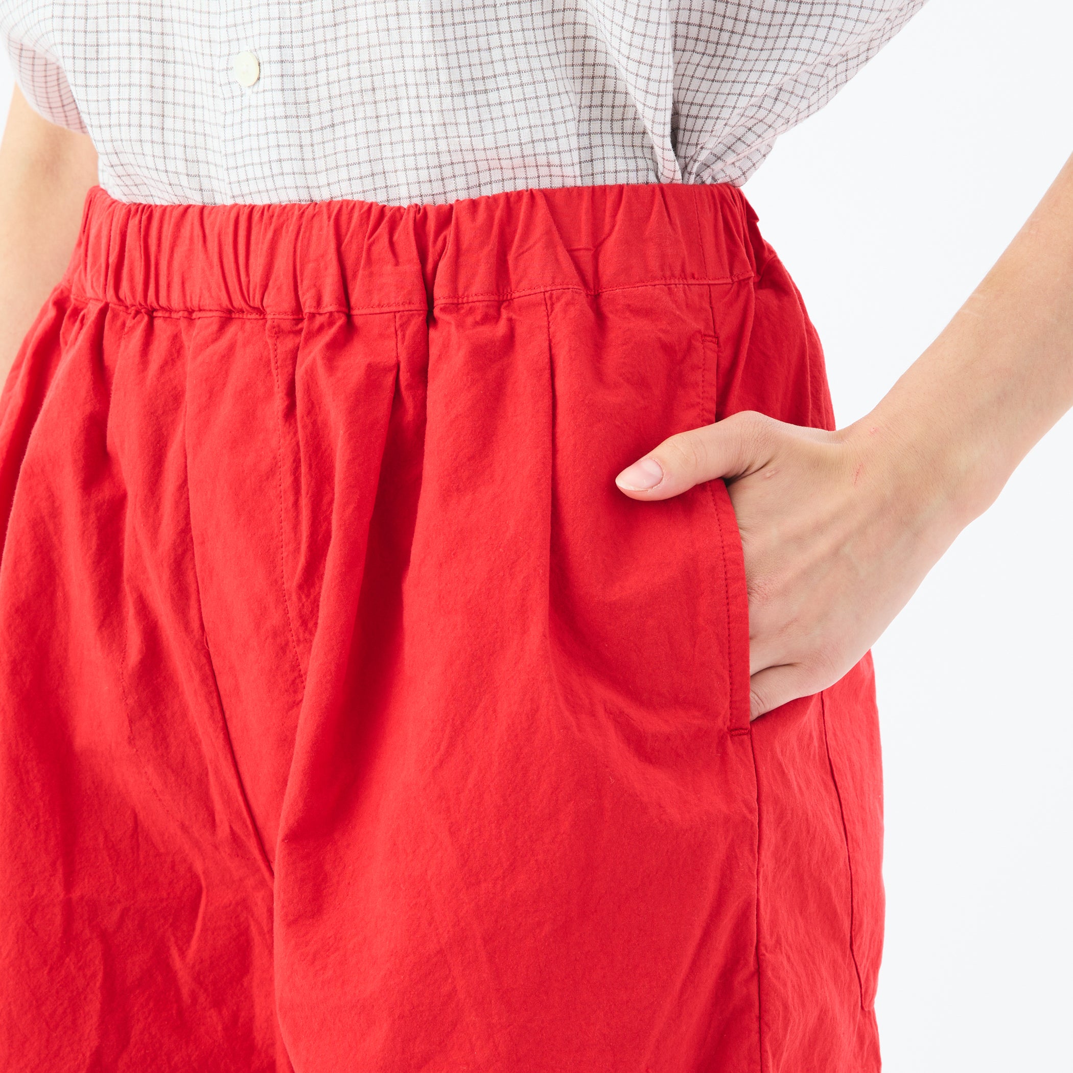 Garment Dye Poplin Easy Short Pants