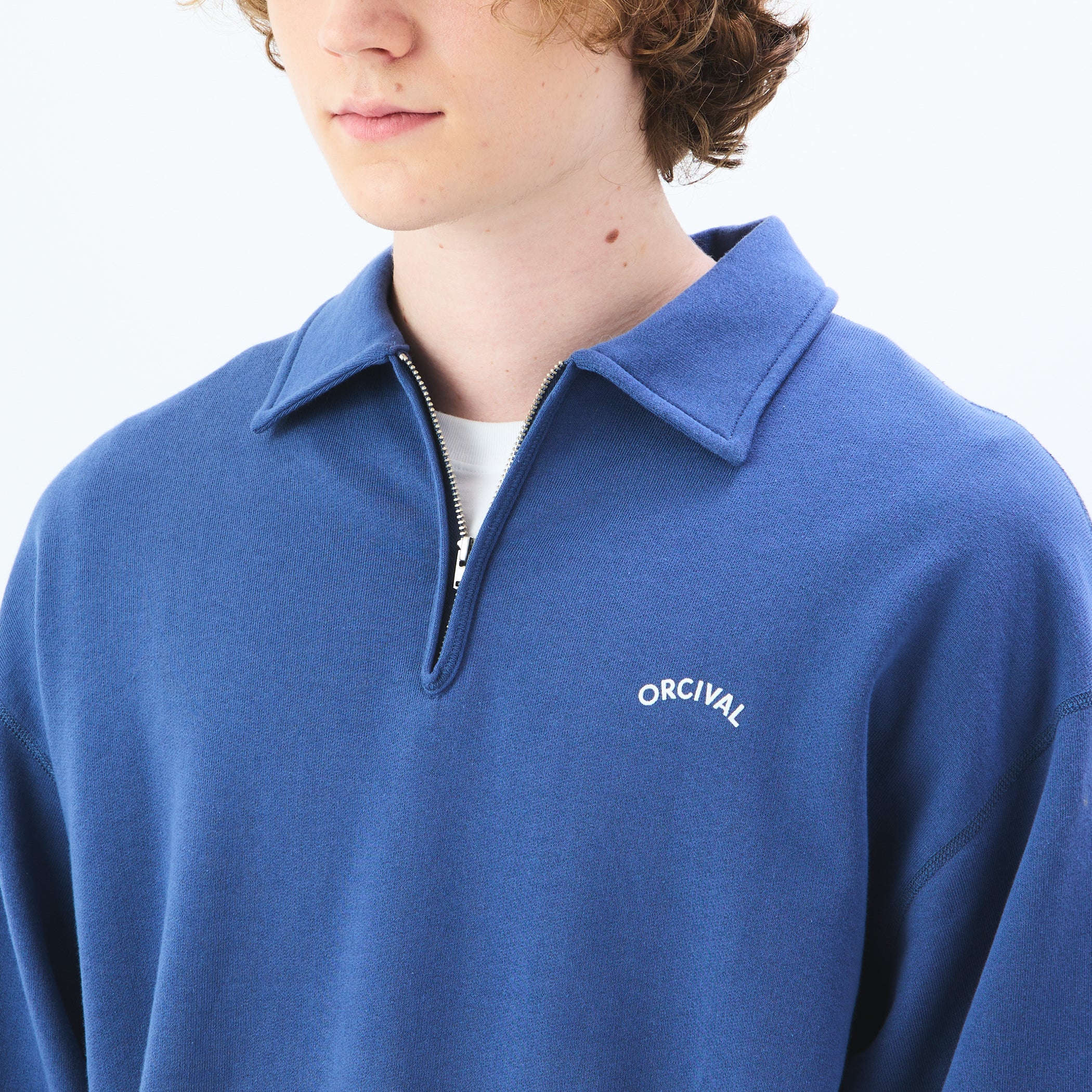 Men's Light French Terry Half Zip Sweat
