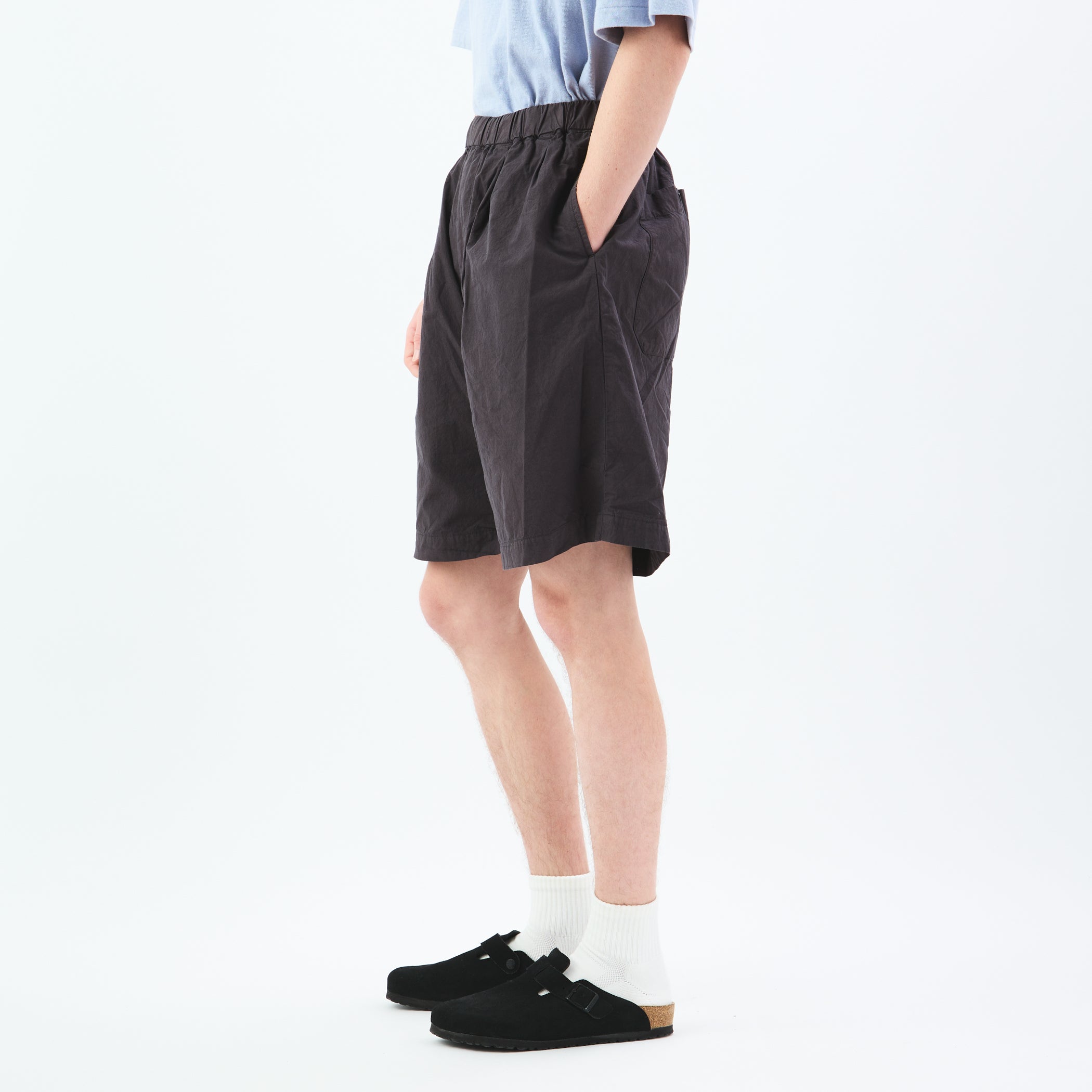 Garment Dye Poplin Easy Short Pants